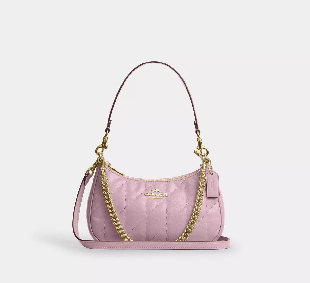 [INCOMING ETA 30 DAYS] COACH Teri Shoulder Bag With Quilting in Carnation (CDY83)