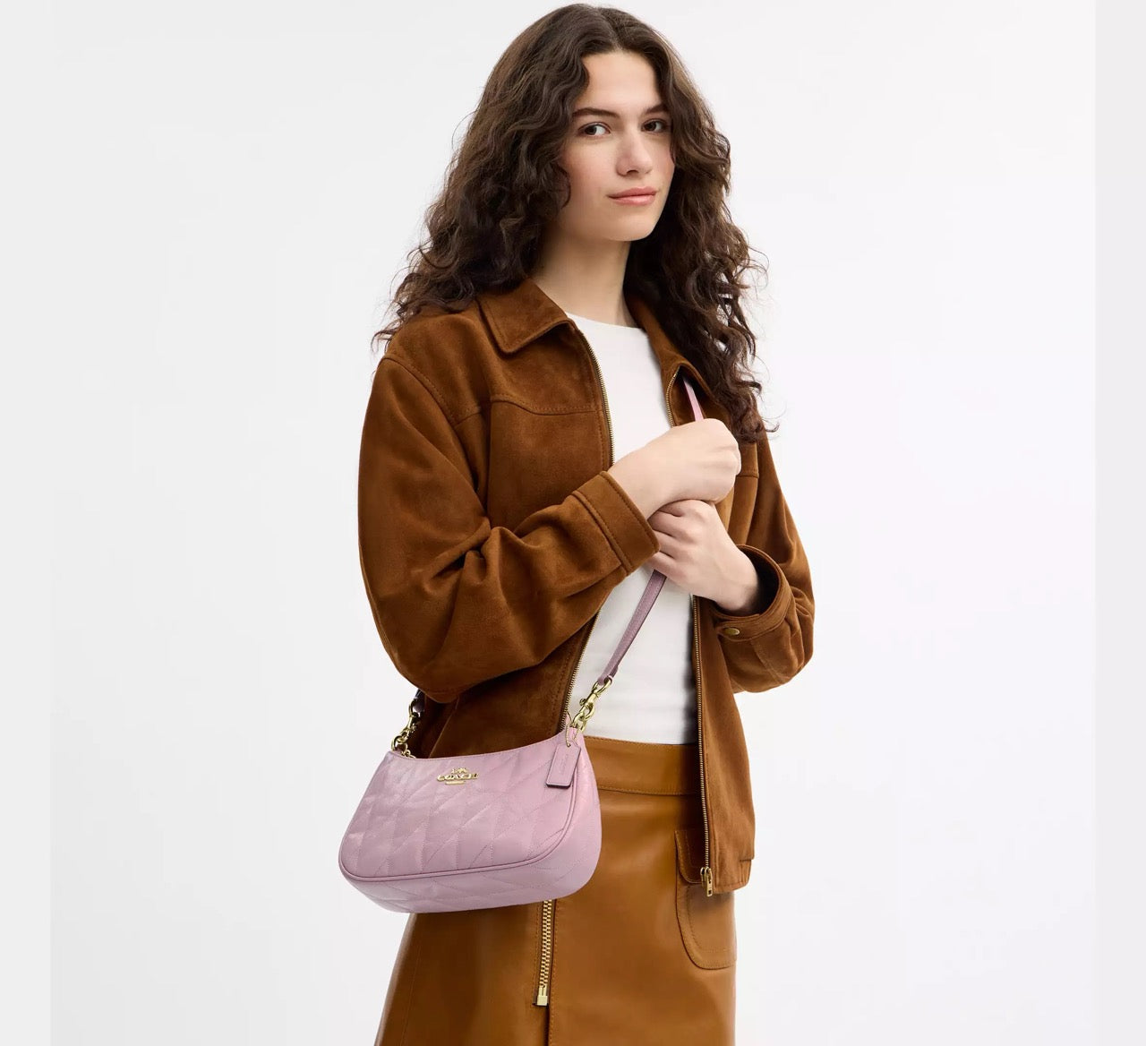 [INCOMING ETA 30 DAYS] COACH Teri Shoulder Bag With Quilting in Carnation (CDY83)