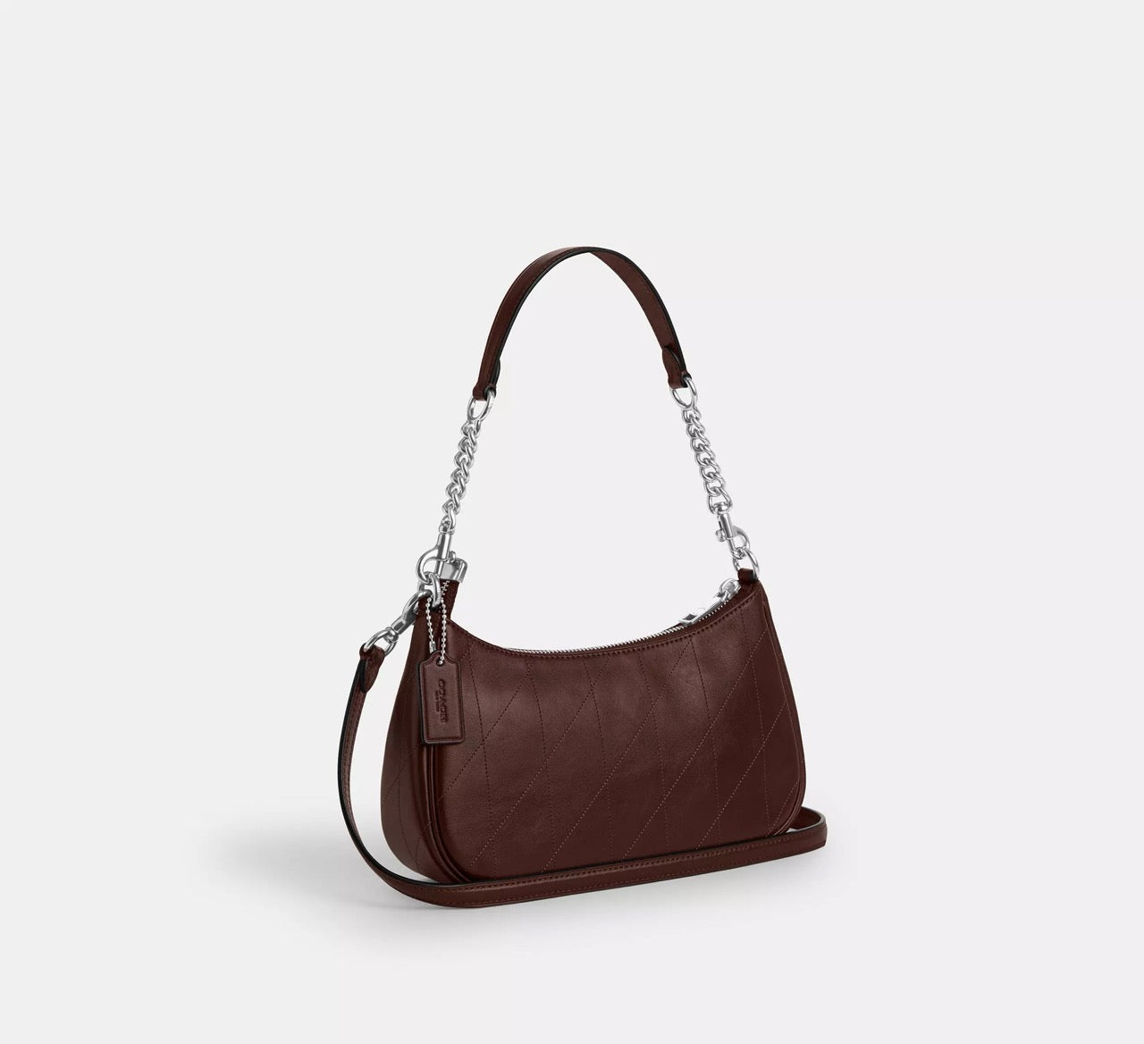 [INCOMING ETA 30 DAYS] COACH Teri Shoulder Bag With Quilting in Dark Wine (CDP32)