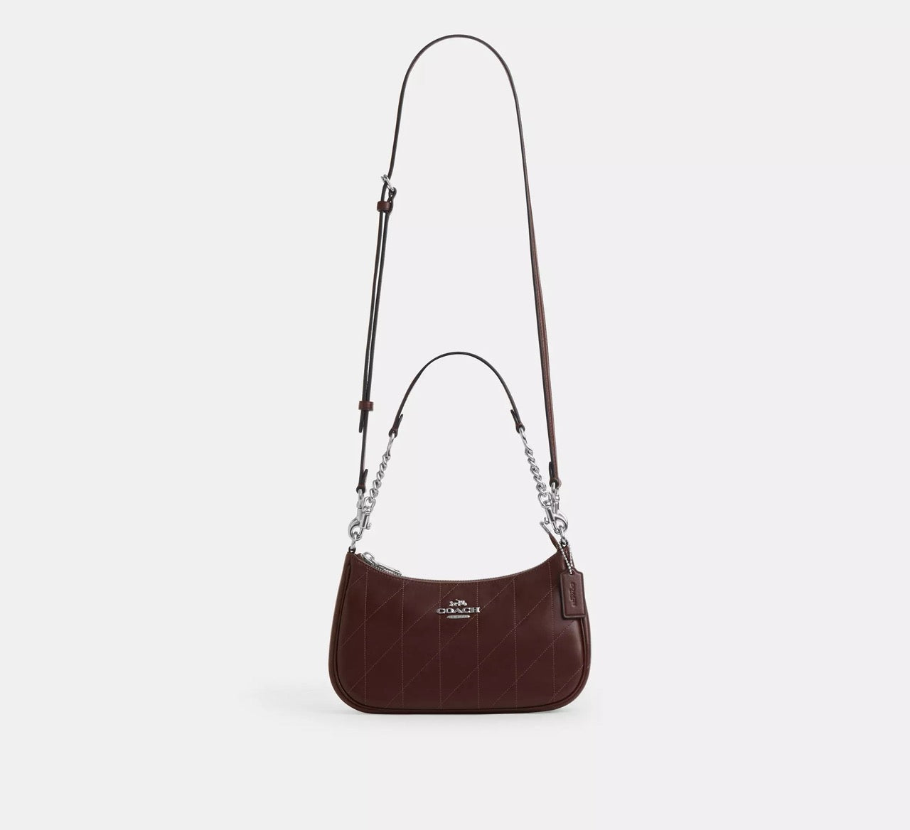 [INCOMING ETA 30 DAYS] COACH Teri Shoulder Bag With Quilting in Dark Wine (CDP32)