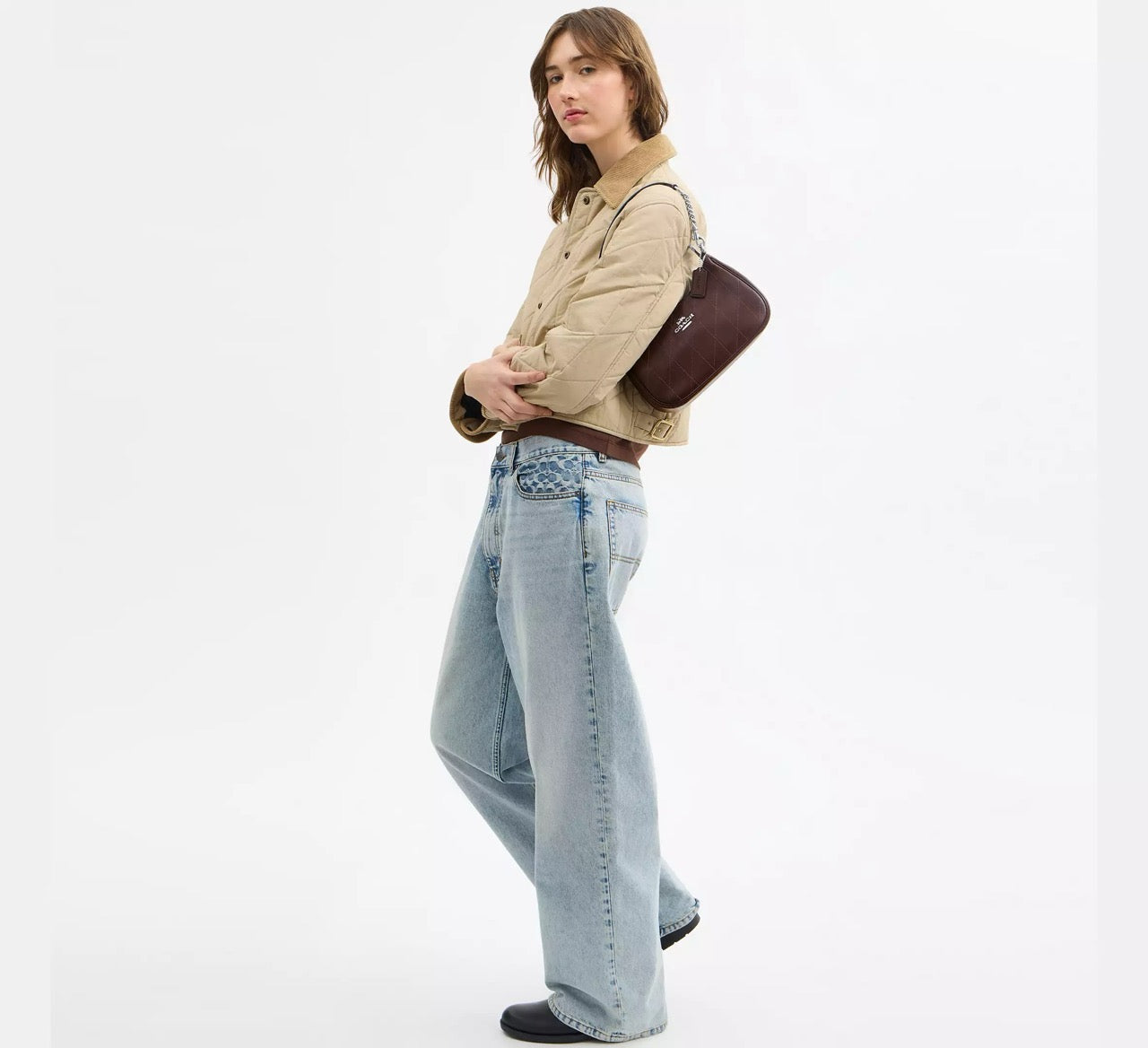 [INCOMING ETA 30 DAYS] COACH Teri Shoulder Bag With Quilting in Dark Wine (CDP32)