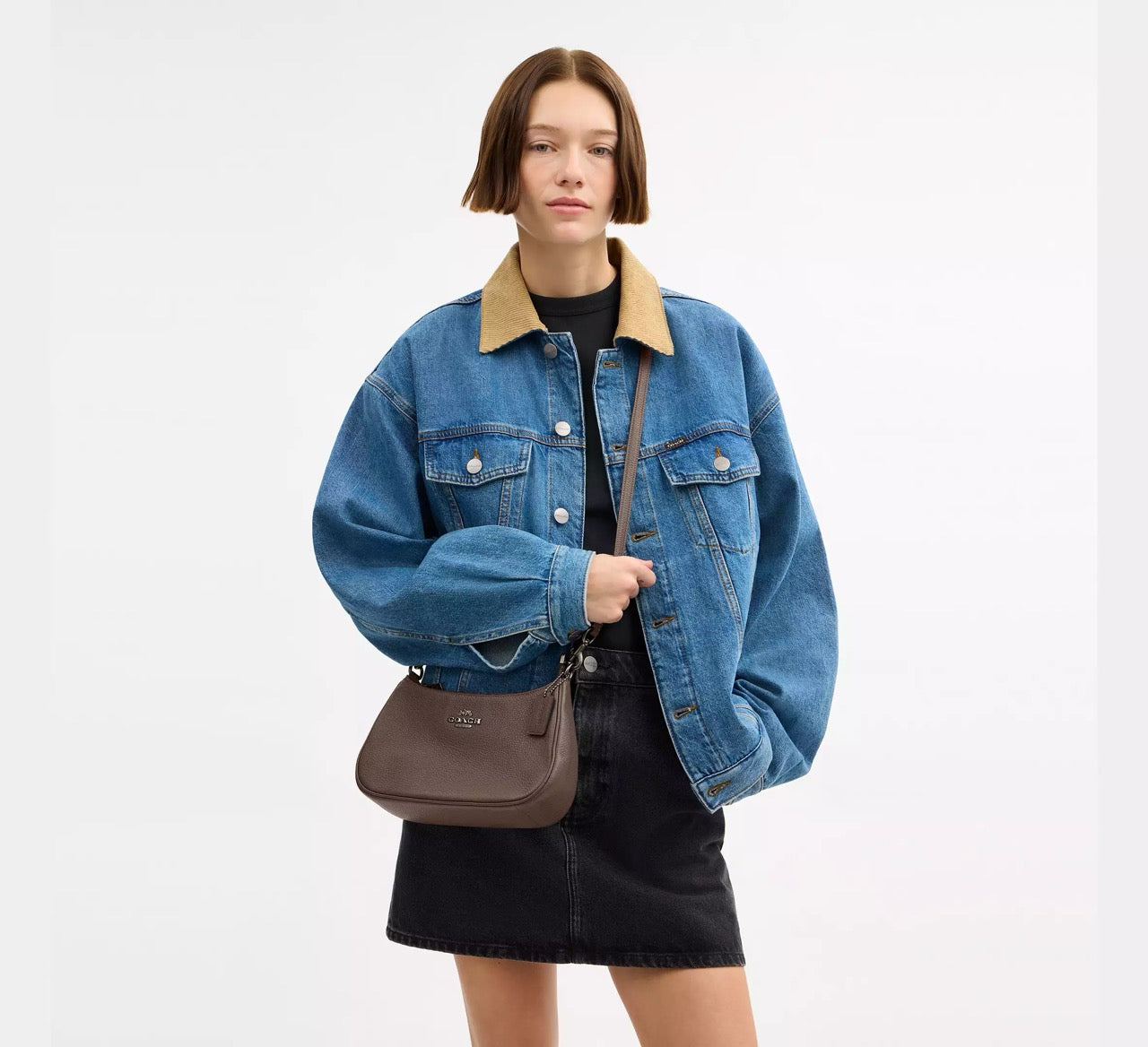 [WEB EXCLUSIVE][INCOMING ETA 30 DAYS] COACH Teri Shoulder Bag in Dark Stone (CV934)