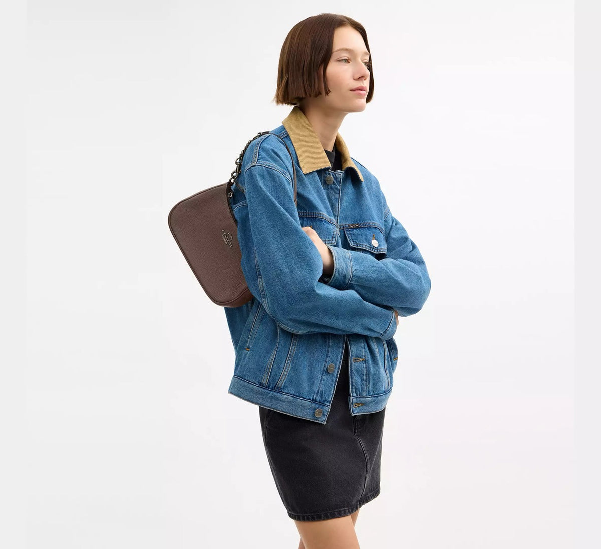 [WEB EXCLUSIVE][INCOMING ETA 30 DAYS] COACH Teri Shoulder Bag in Dark Stone (CV934)
