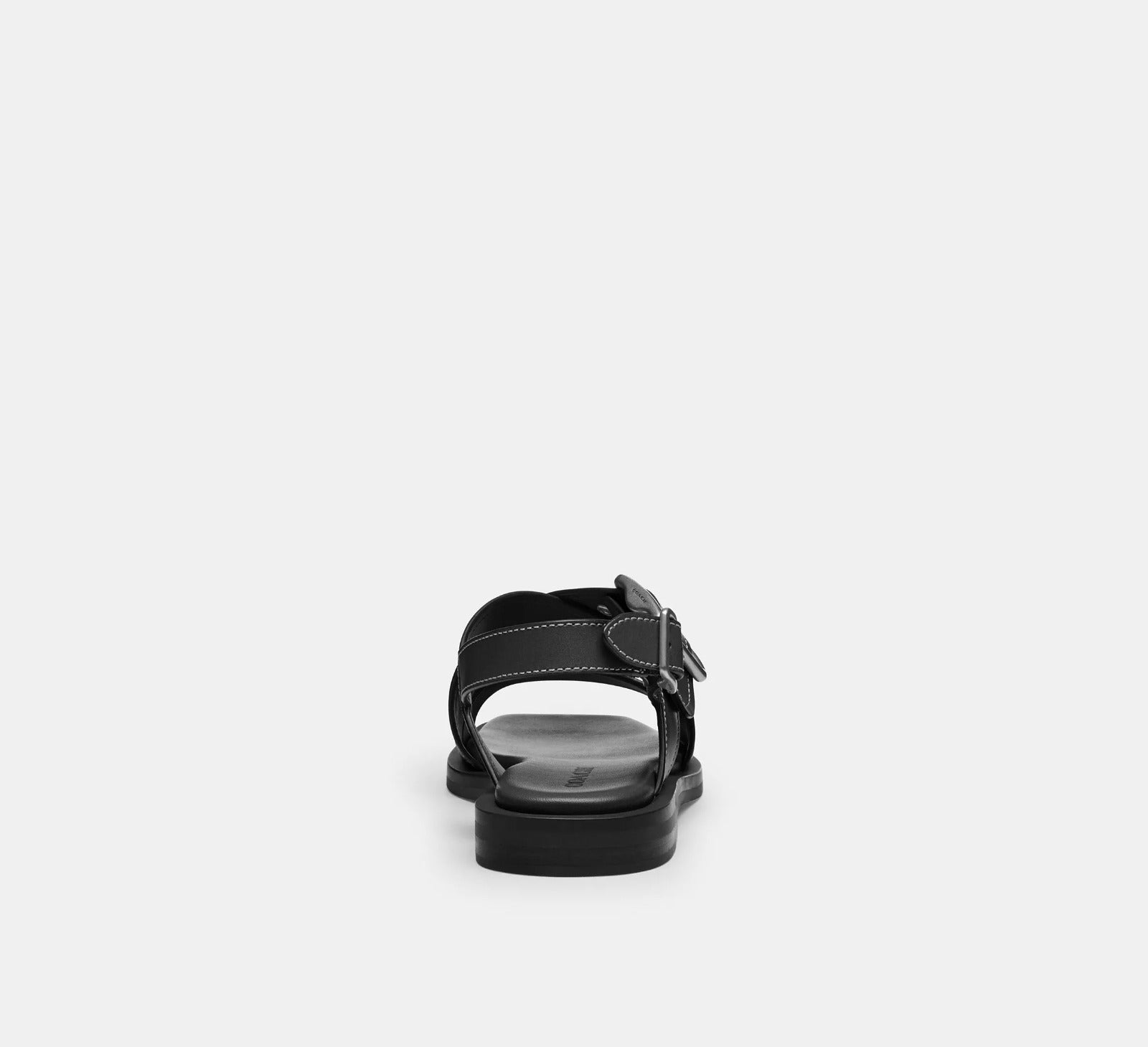 [INCOMING ETA 30 DAYS] COACH W Archival Buckle Flat Sandal in Black (FK)(CAS36)