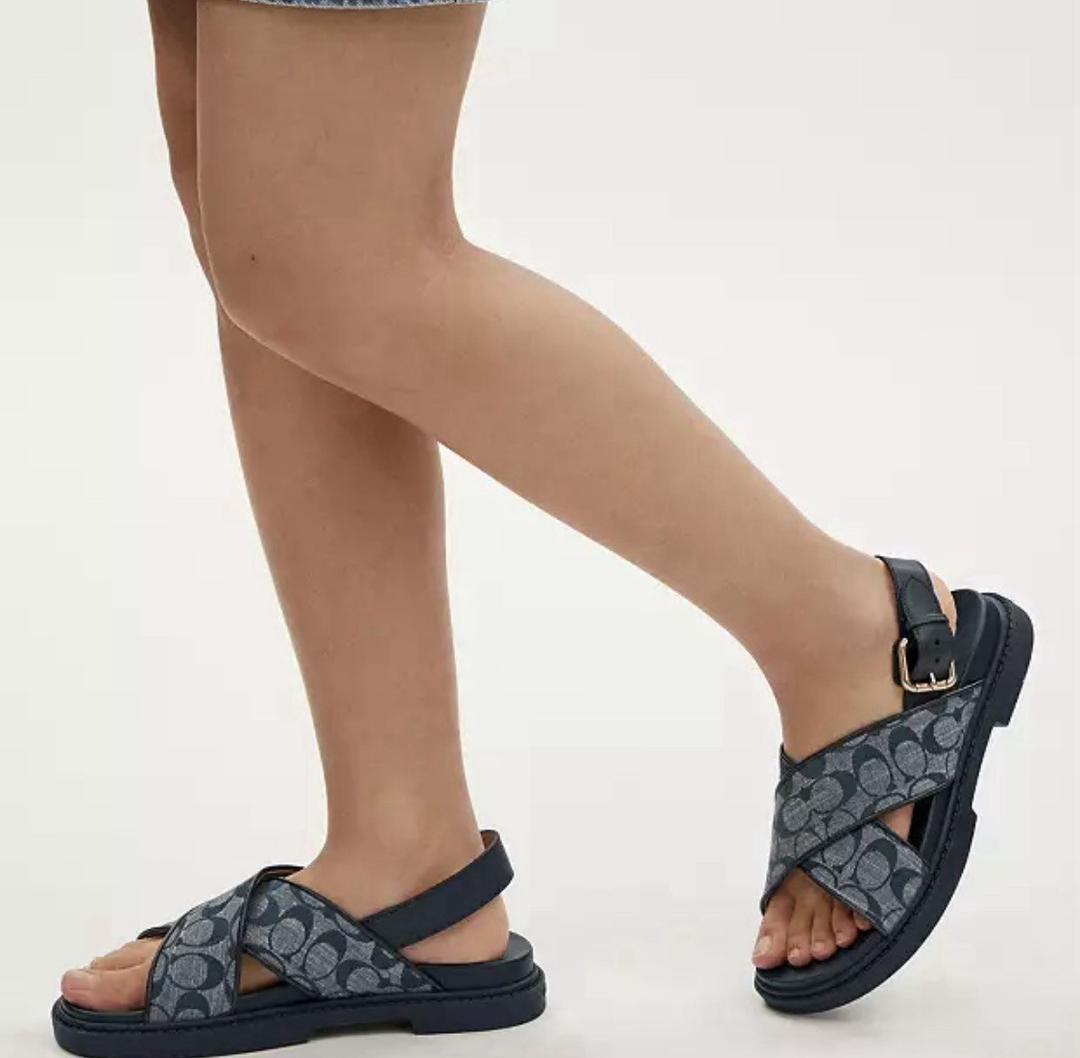 [INCOMING ETA 30 DAYS] COACH W Fraser Chambray Sandal in Midnight