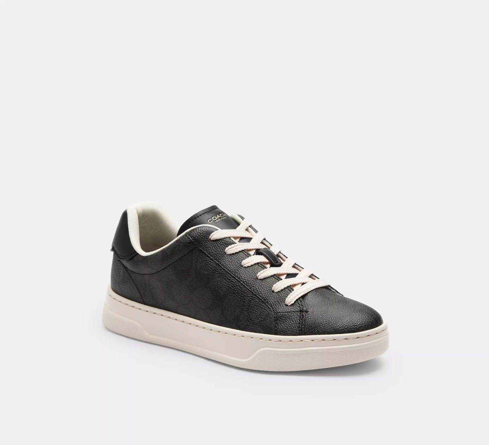 [INCOMING ETA 30 DAYS] COACH W High Line Sneaker In Signature Canvas in Canvas/Charcoal/Black (FK)(CW970)