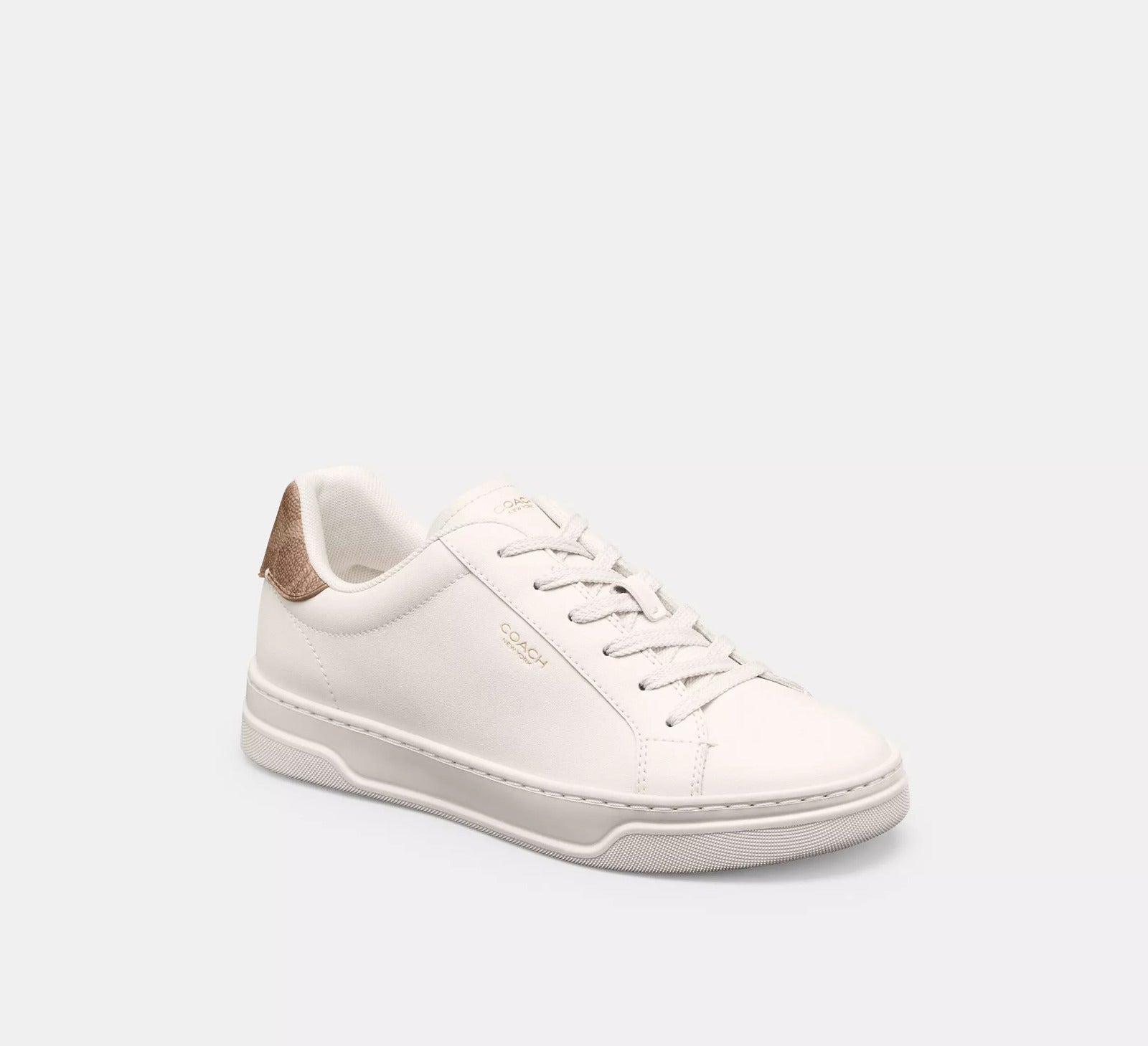 [INCOMING ETA 30 DAYS] COACH W High Line Sneaker in Chalk/Brown Khaki (FK)(CY198)