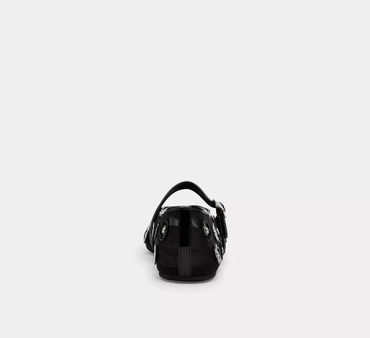 [INCOMING ETA 30 DAYS] COACH W Mary Jane With Tea Rose in Black (FK)(CBP00)
