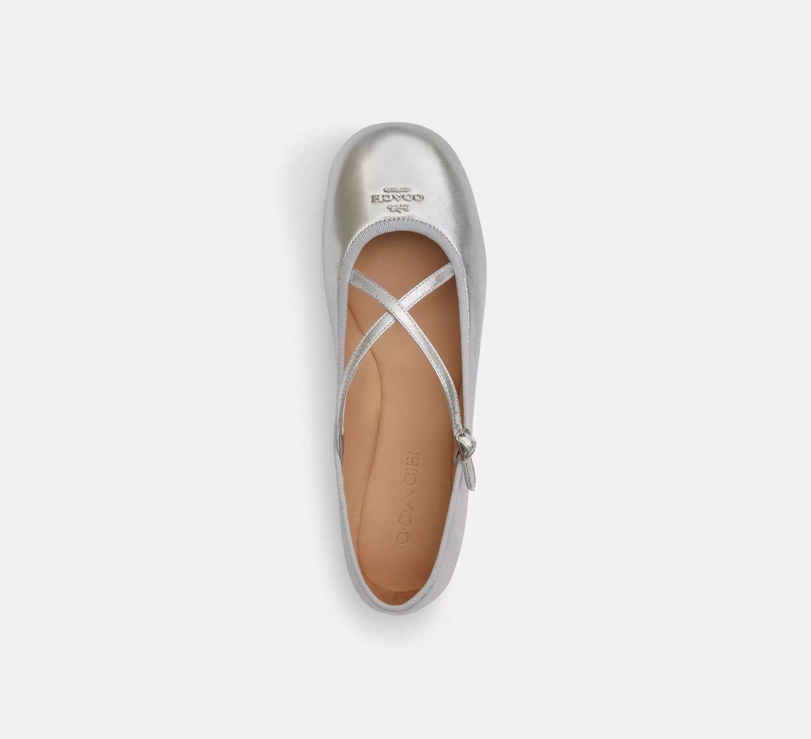[INCOMING ETA 30 DAYS] COACH W Phoebe Ballet Flat in Silver (FK)(CDF59)
