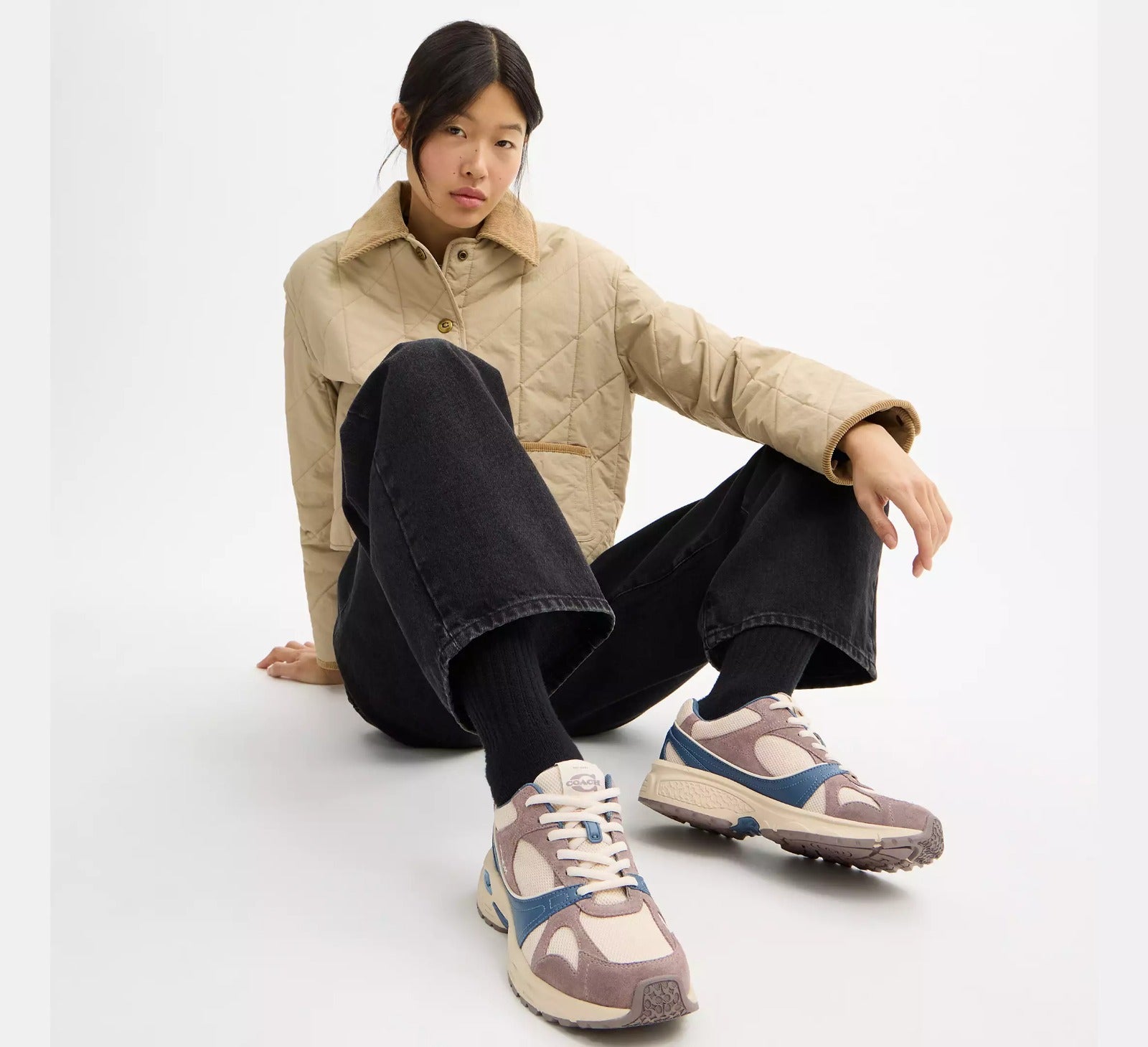 [INCOMING ETA 30 DAYS] COACH W Sport Sneaker in Light Denim Multi (FK)(CCI51)