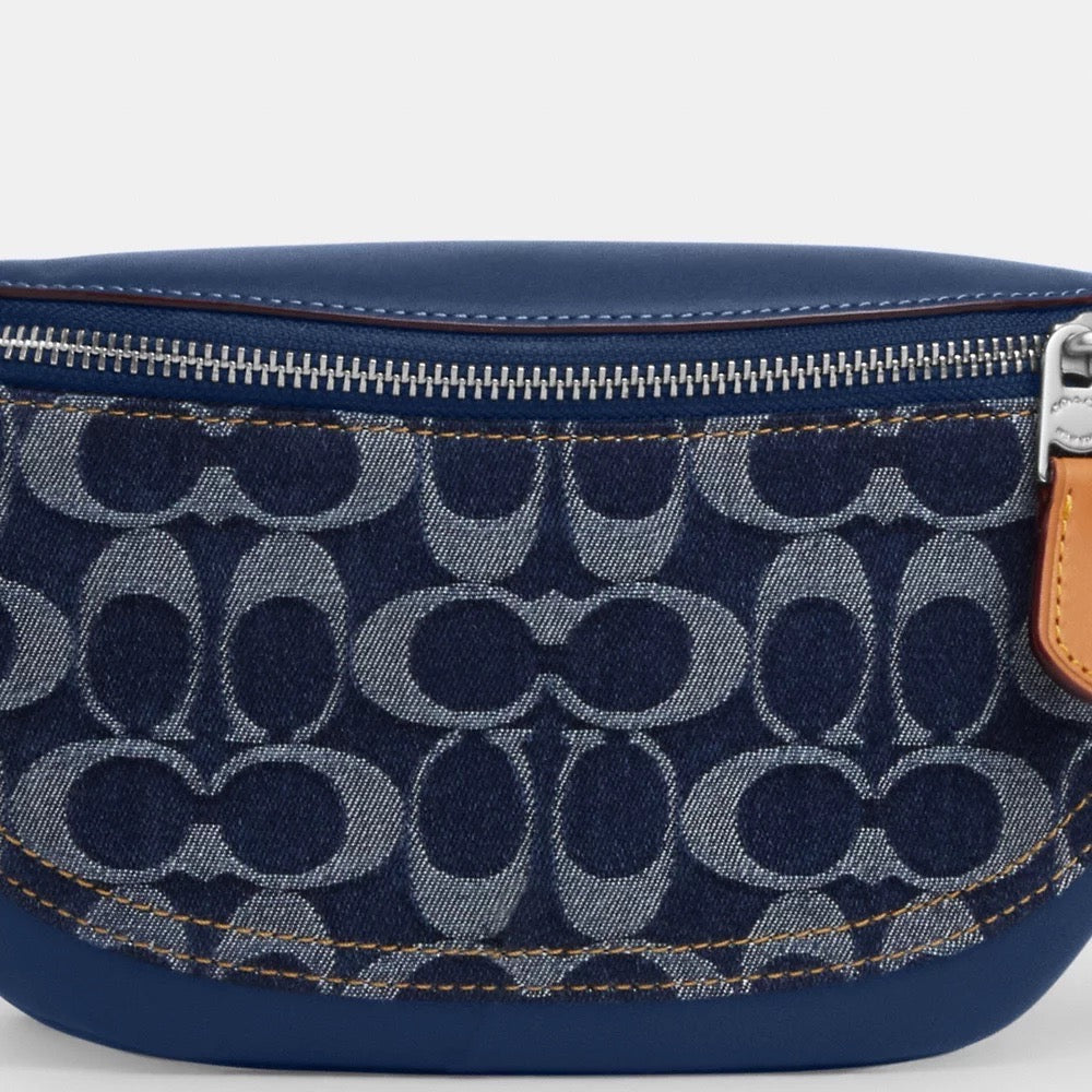 [INCOMING ETA 30 DAYS] COACH Warren Mini Belt Bag In Signature Denim in Denim/Deep Blue (CY886)