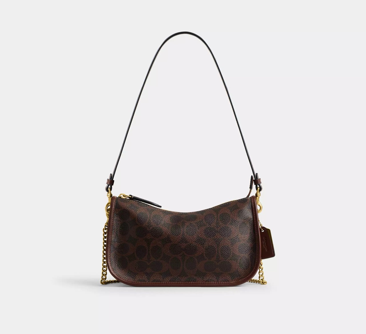 [INCOMING ETA 30 DAYS/AFTER RAYA] COACH Waverly Bag In Signature Canvas in Brass/Maple (CCC38)