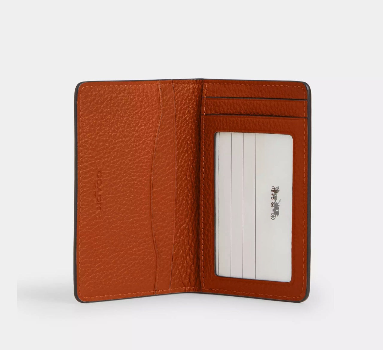 [INCOMING ETA 30 DAYS] COACH Men Id Card Holder With Varsity Motif in Toffee & Black (CAK23)