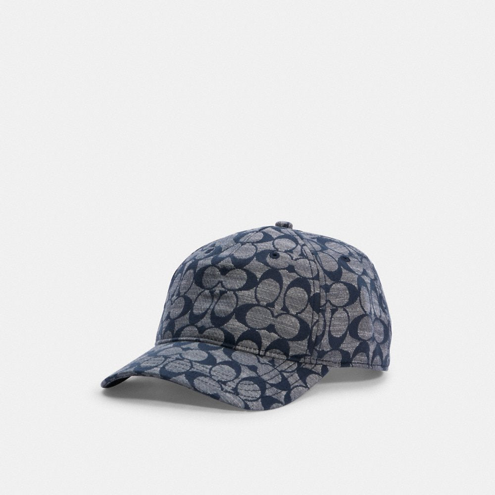 Coach Baseball Hat In Signature in Chambray (C6679)