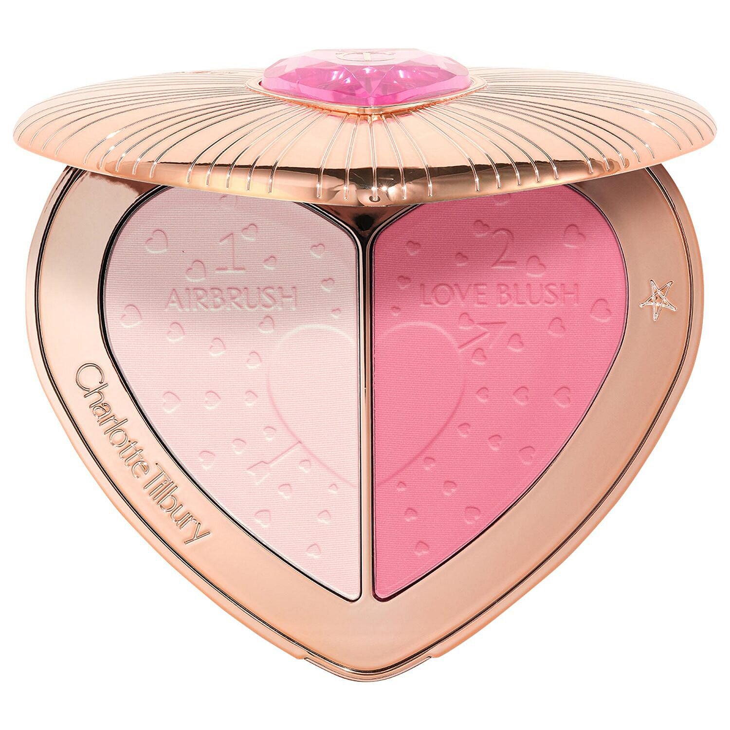 [INCOMING ETA 30 DAYS] Charlotte Tilbury Pillow Talk Beauty Soulmates Airbrush Flawless Finish Brightening and Blush Powder Palette in Flawless Pink