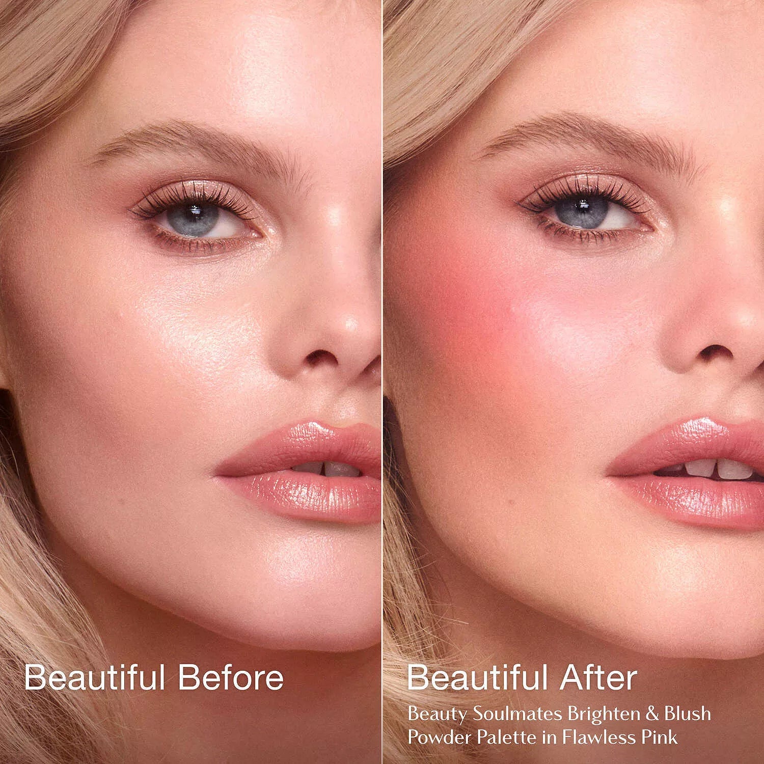 [INCOMING ETA 30 DAYS] Charlotte Tilbury Pillow Talk Beauty Soulmates Airbrush Flawless Finish Brightening and Blush Powder Palette in Flawless Pink