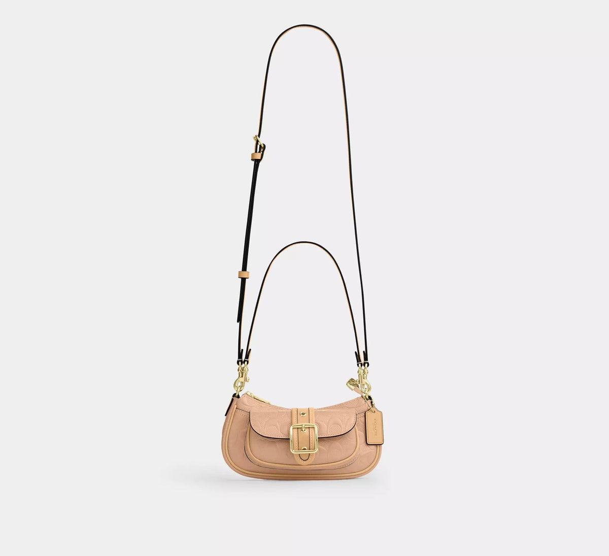[WEB EXCLUSIVE][READY STOCK MY] Coach Ashton Mini Shoulder Bag In Signature Leather in Faded Blush (CEN11)