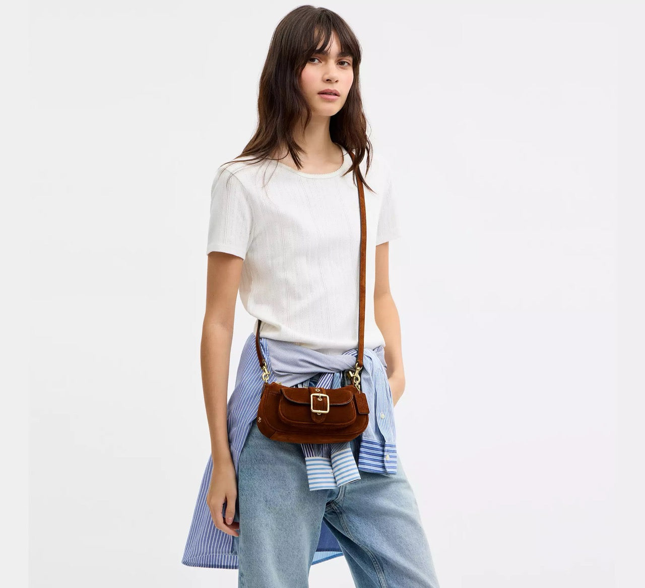 [WEB EXCLUSIVE][READY STOCK MY] Coach Ashton Mini Shoulder Bag in Warm Brown (CFA50)