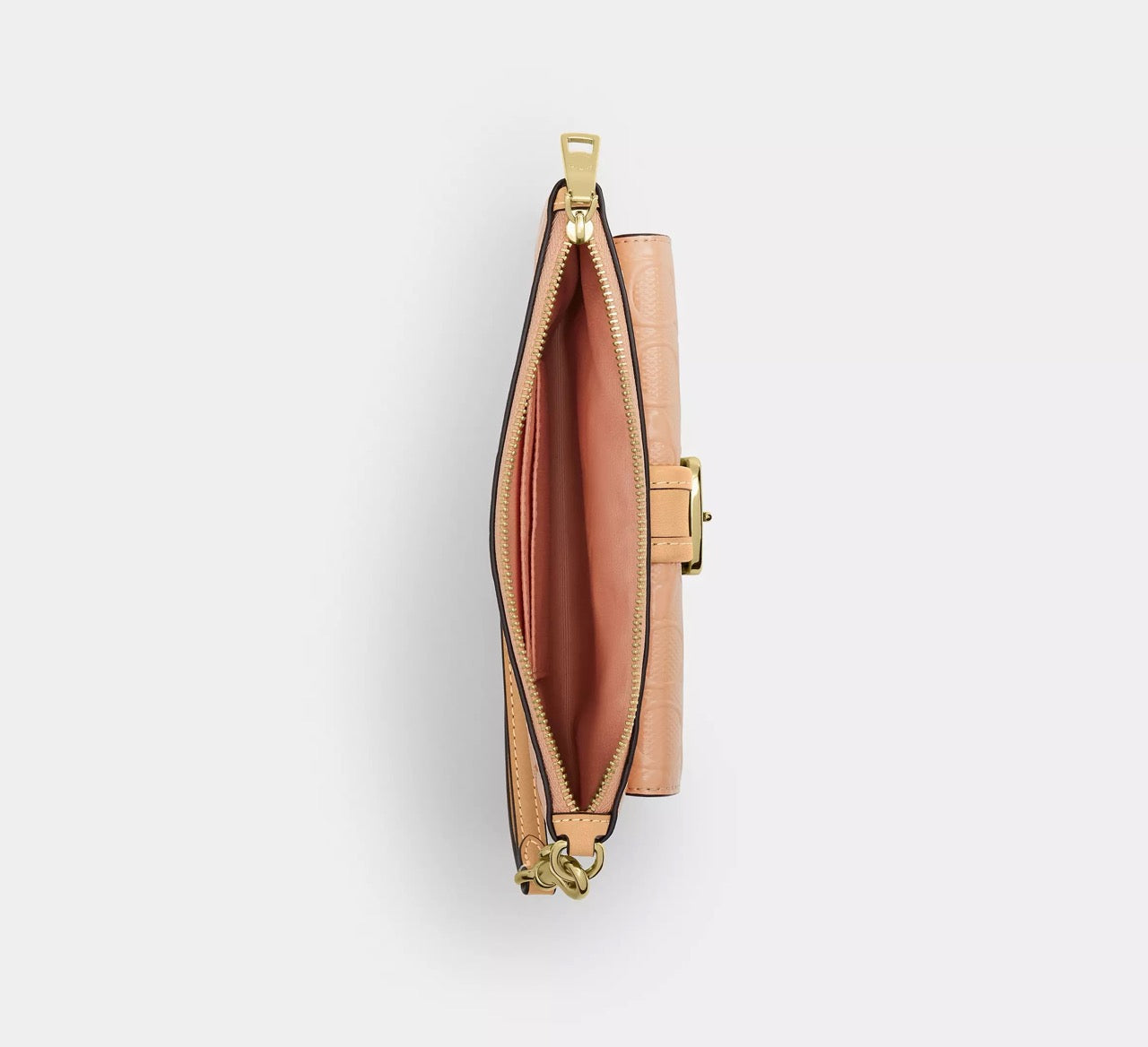 [WEB EXCLUSIVE][READY STOCK MY] Coach Ashton Wristlet In Signature Leather in Faded Blush (CEN12)