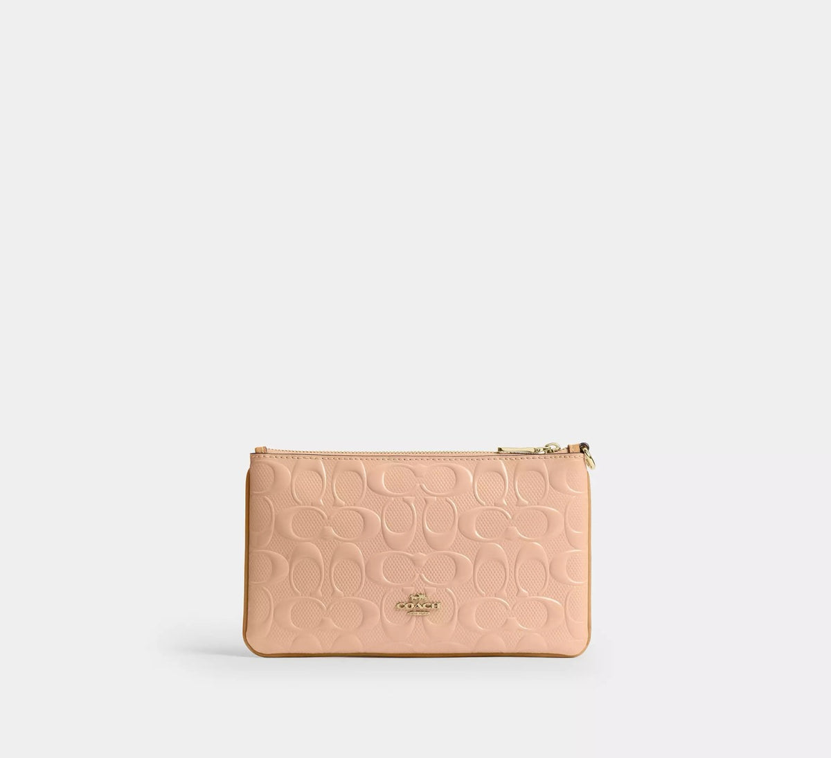 [WEB EXCLUSIVE][READY STOCK MY] Coach Ashton Wristlet In Signature Leather in Faded Blush (CEN12)