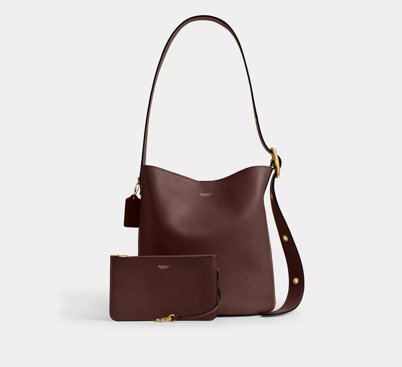 [WEB EXCLUSIVE][READY STOCK MY] COACH Bleecker Bucket Bag in Maple (CCC23)