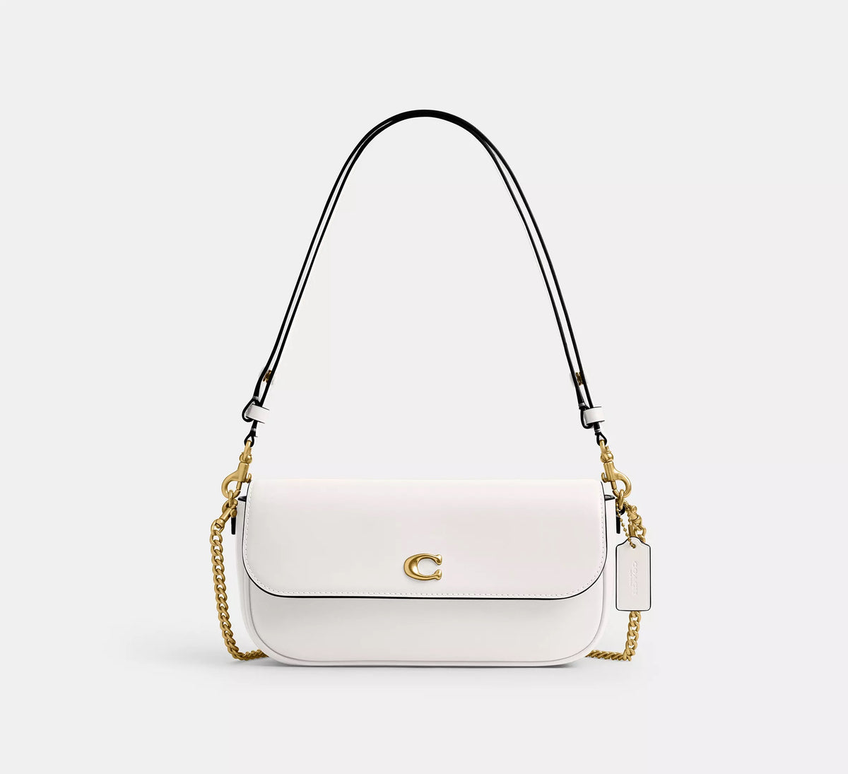 [WEB EXCLUSIVE][INCOMING ETA 30 DAYS] Coach Brook Flap Chain Bag in Chalk (CAN90)