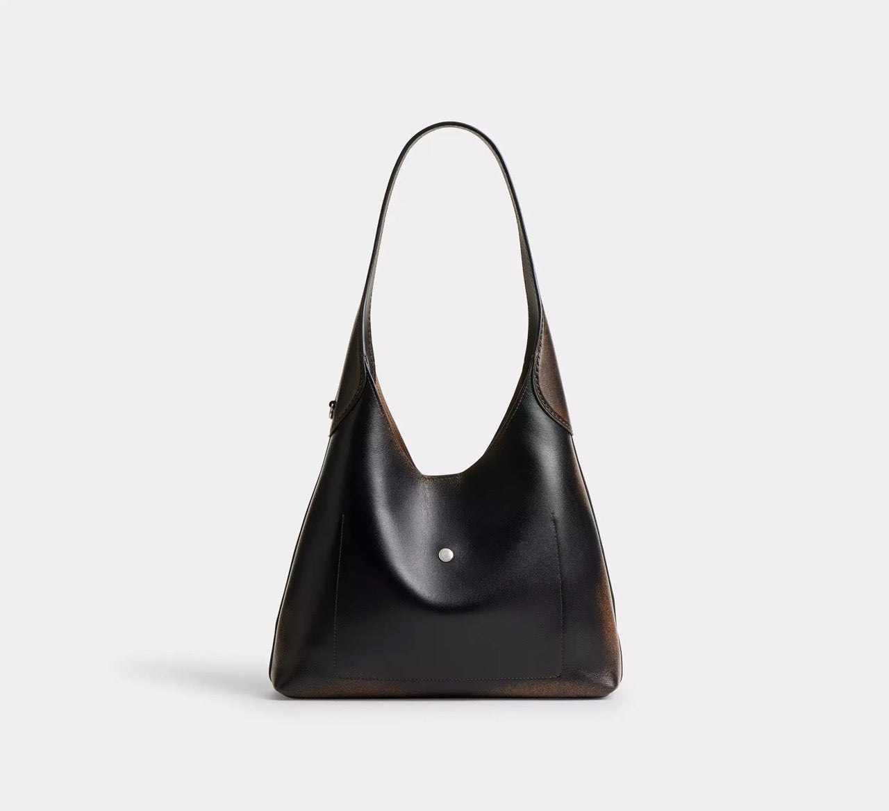[READY STOCK MY] COACH Brooklyn Shoulder Bag 28 In Loved Leather in Black Brown (CBH44)