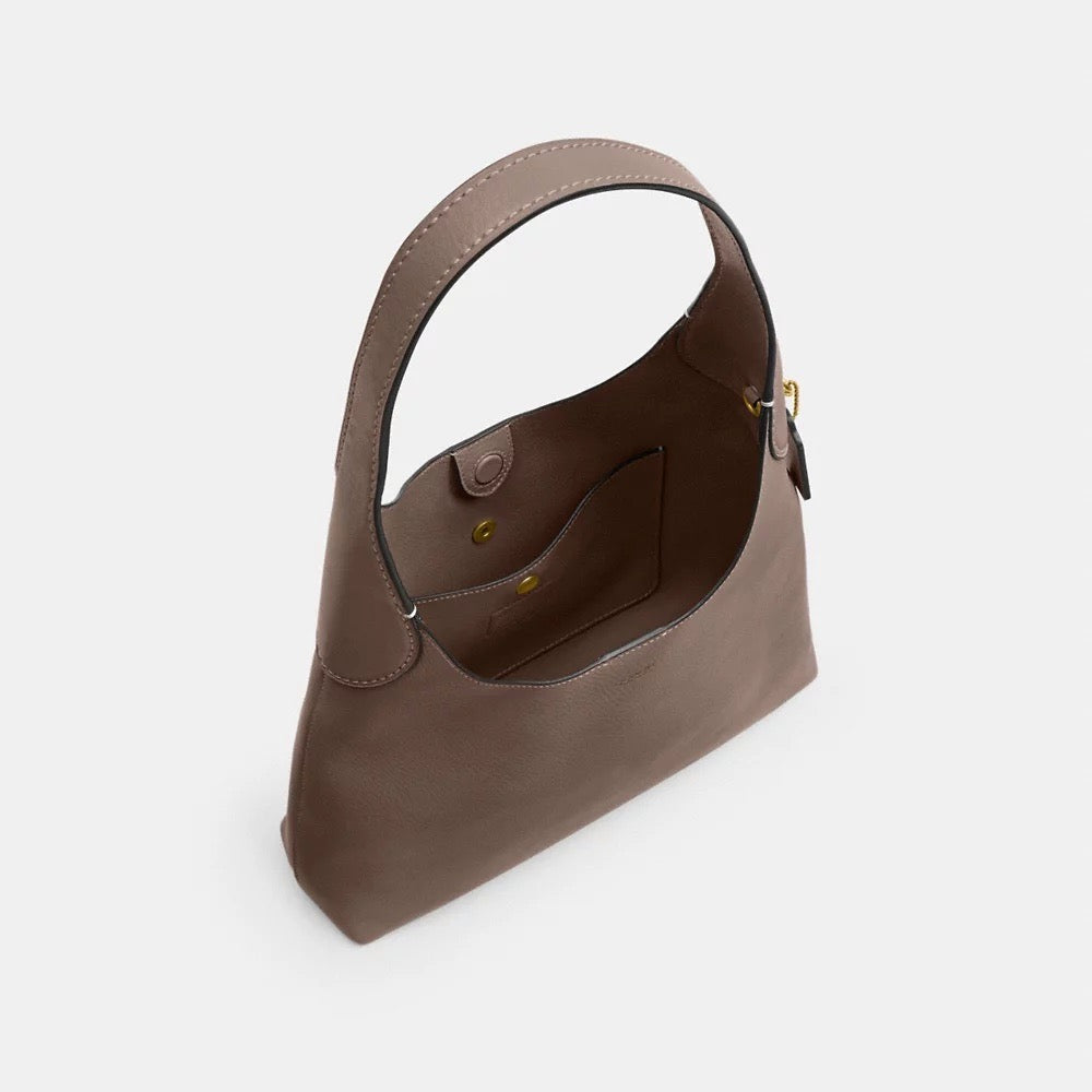 [READY STOCK MY] COACH Brooklyn Shoulder Bag 28 in Dark Stone (CU068)