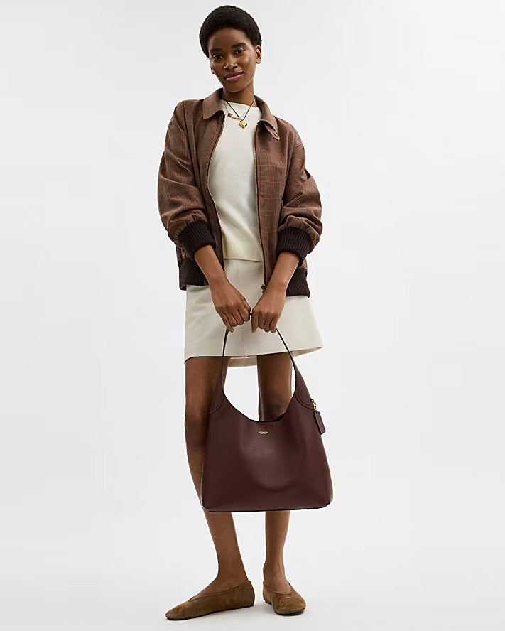 [READY STOCK MY] COACH Brooklyn Shoulder Bag 34 in Maple (CCU00)