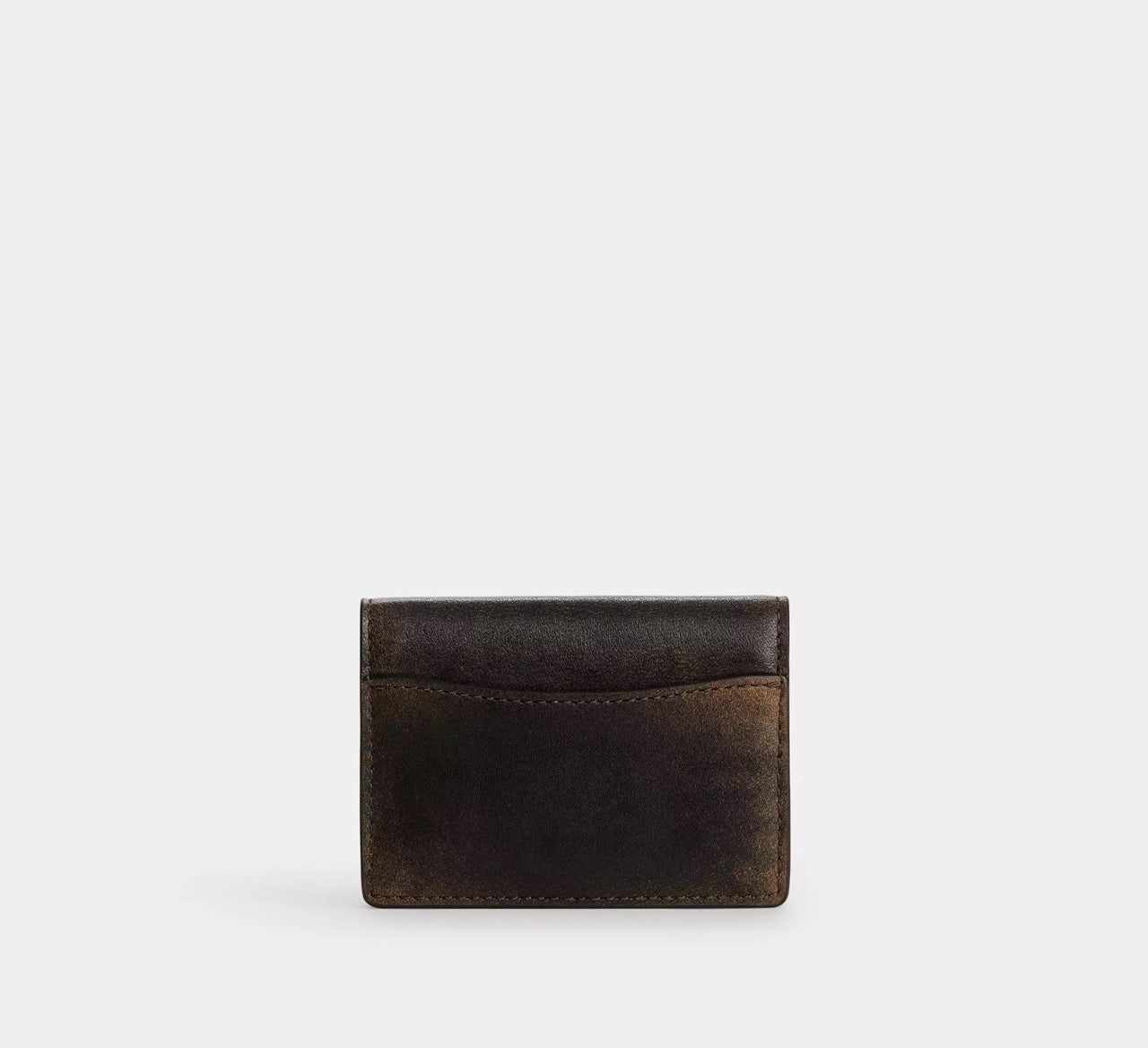 [WEB EXCLUSIVE][READY STOCK MY] Coach Card Case With Charms In Loved Leather in Black Brown (CFA41)