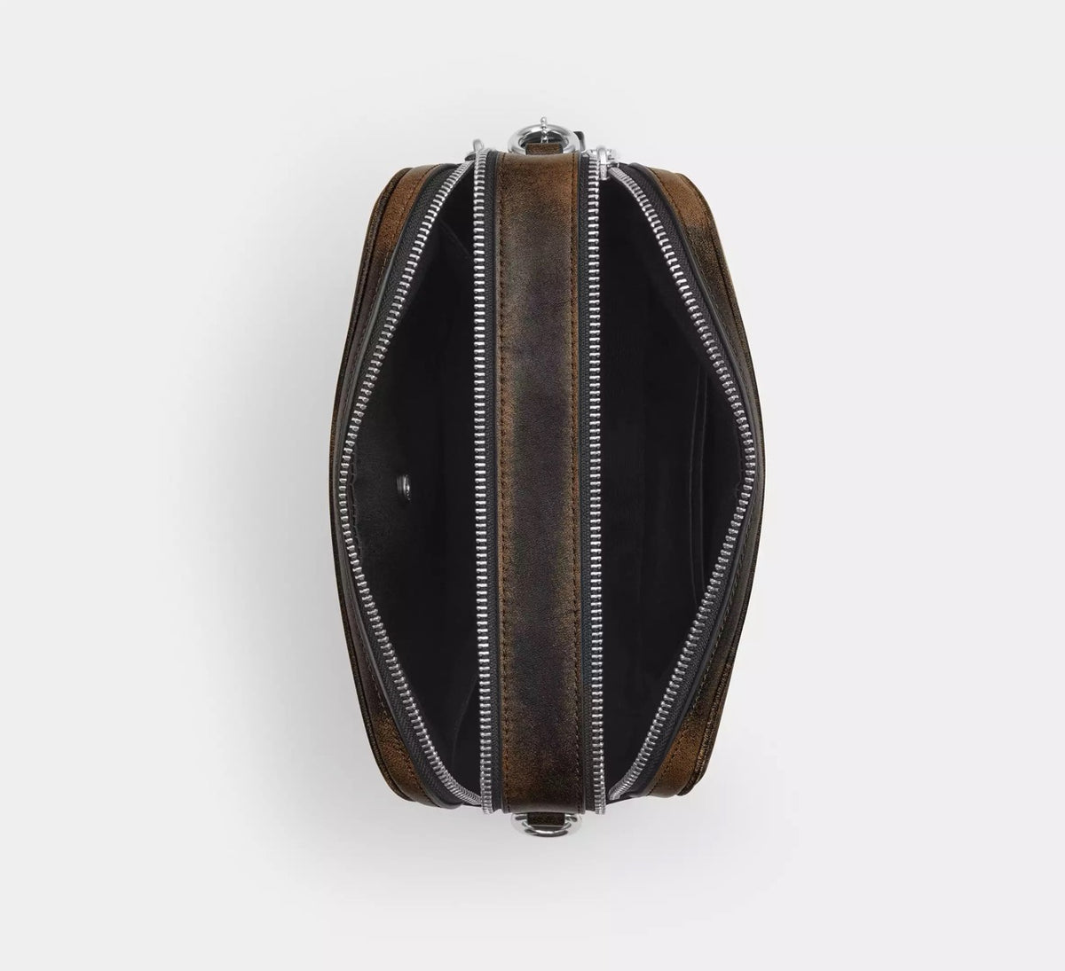 [WEB EXCLUSIVE][READY STOCK MY] Coach Carey Crossbody Bag In Loved Leather in Black Brown (CES82)