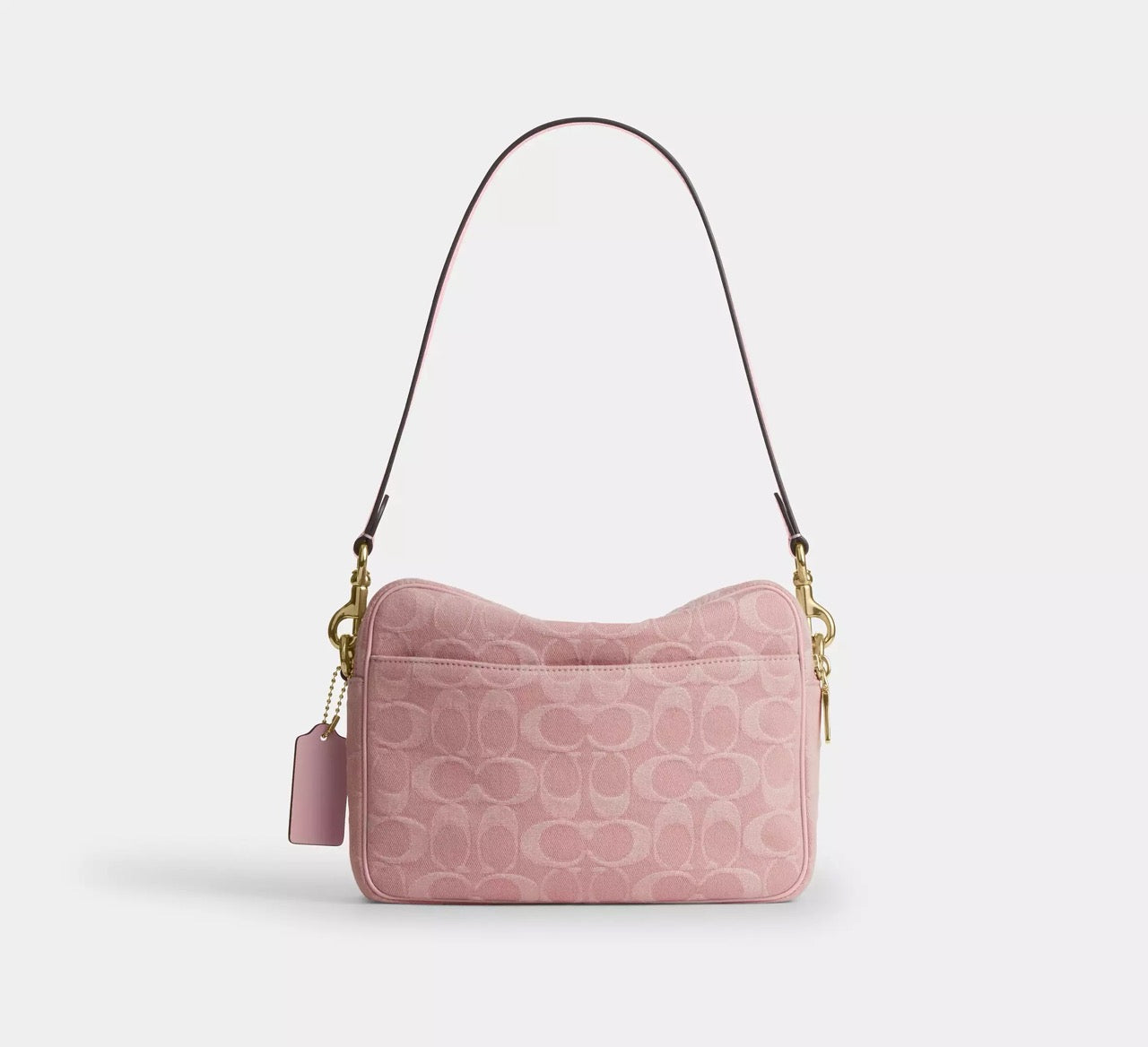 [READY STOCK MY] Coach Carey Crossbody Bag In Signature Denim in Light Pink (CER69)