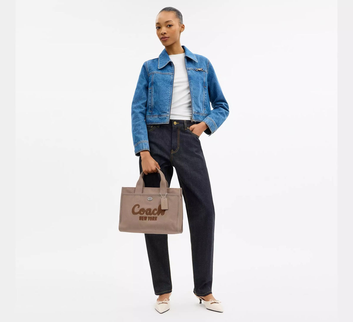 [WEB EXCLUSIVE][READY STOCK MY] Coach Cargo Tote Bag in Dark Natural (CP158)
