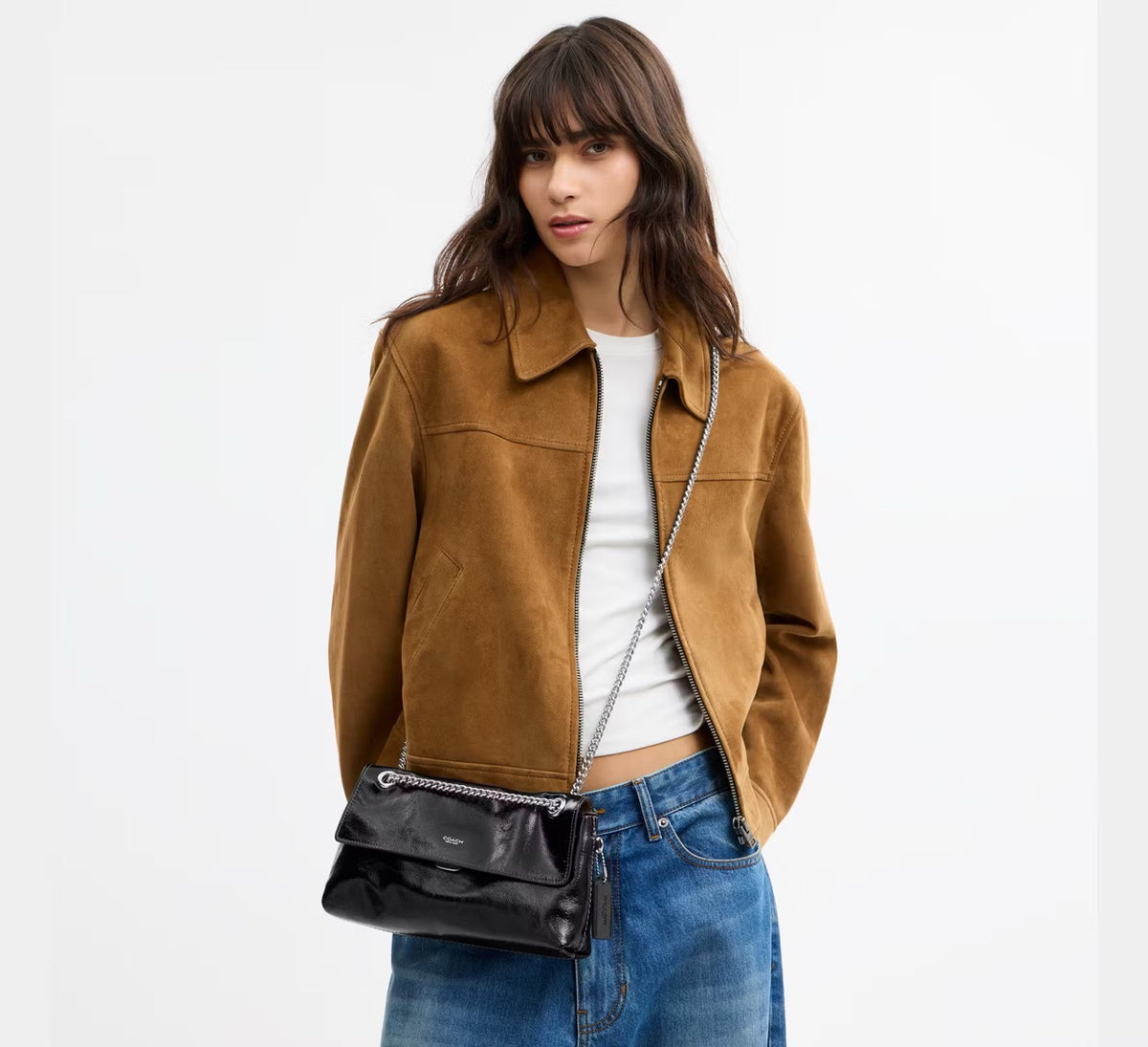 [INCOMING ETA 30 DAYS] Coach Chelsea Shoulder Bag 26 With Chain in Black (CFR31)