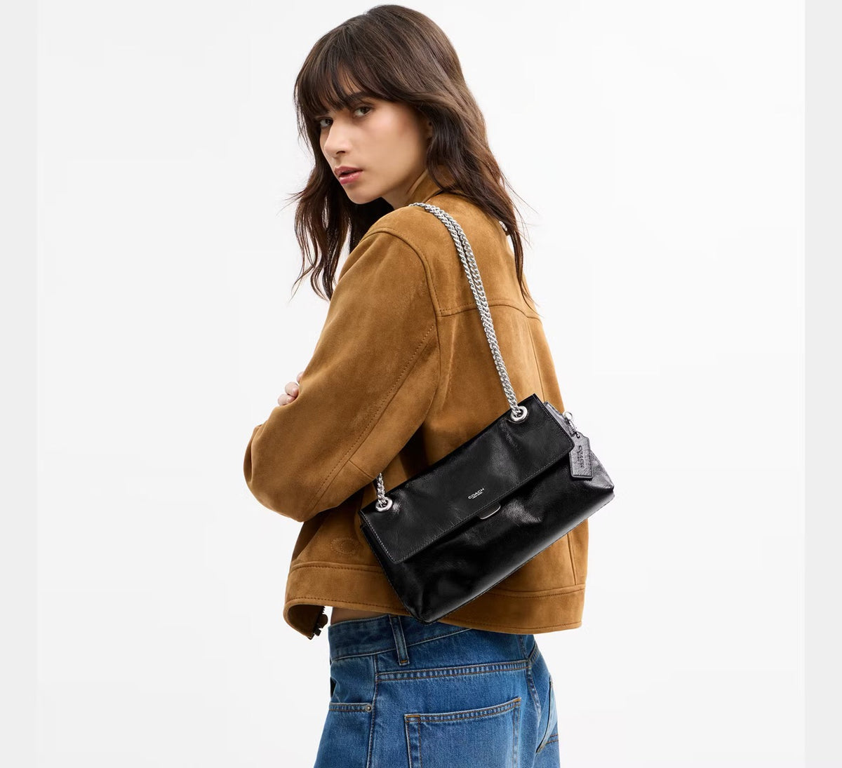 [INCOMING ETA 30 DAYS] Coach Chelsea Shoulder Bag 26 With Chain in Black (CFR31)