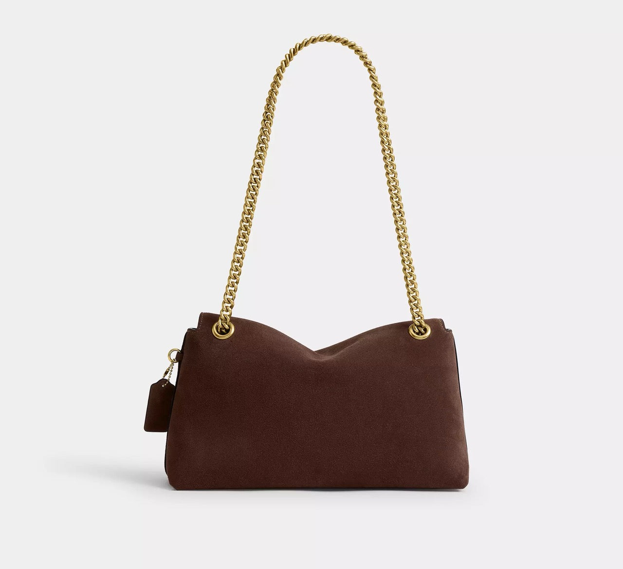 [WEB EXCLUSIVE][READY STOCK MY] Coach Chelsea Shoulder Bag 30 With Chain in Dark Choccolate (CEN57)