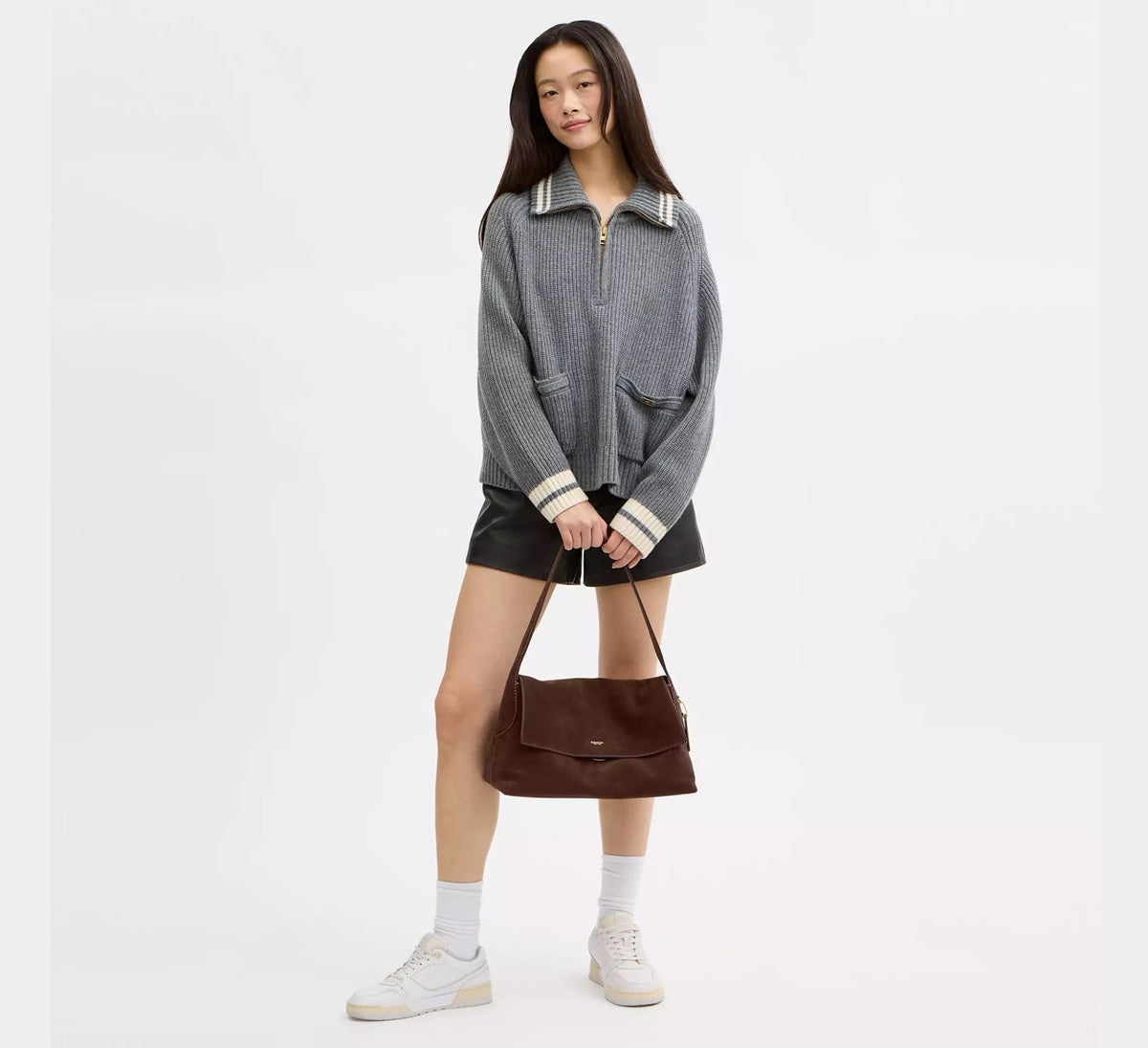 [READY STOCK MY] Coach Chelsea Shoulder Bag 36 in Dark Chocolate (CEB51)