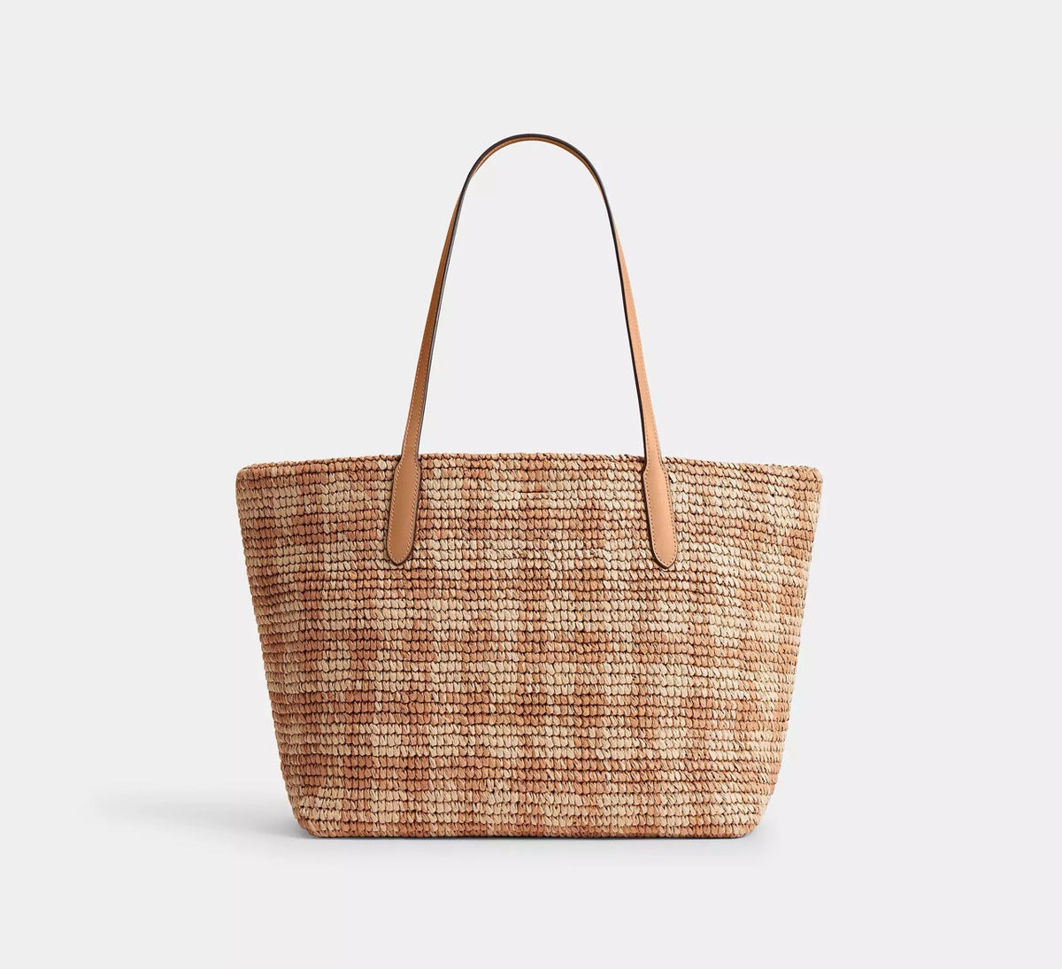 [READY STOCK MY] Coach City Tote Bag With Gingham Print in Tan (CES22)