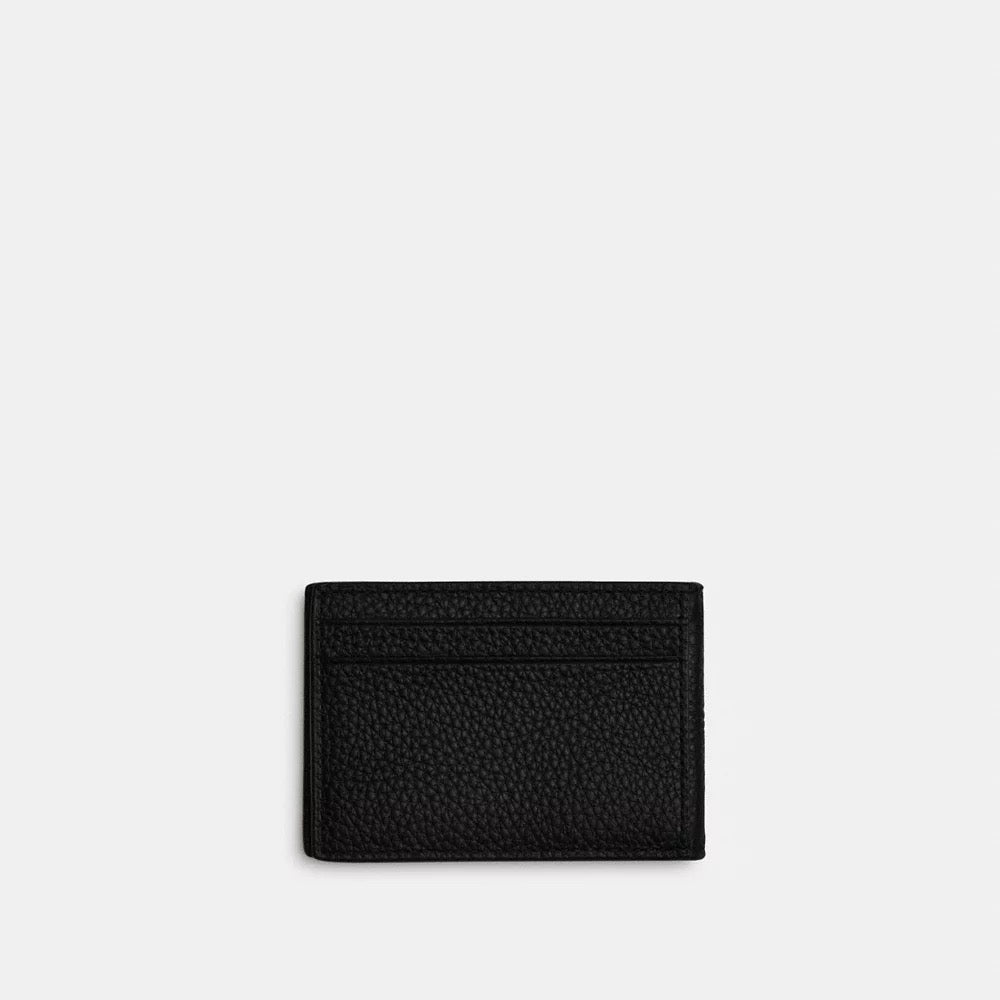 [READY STOCK MY] COACH Men Compact Billfold Wallet in Gunmetal/Black (CM167)