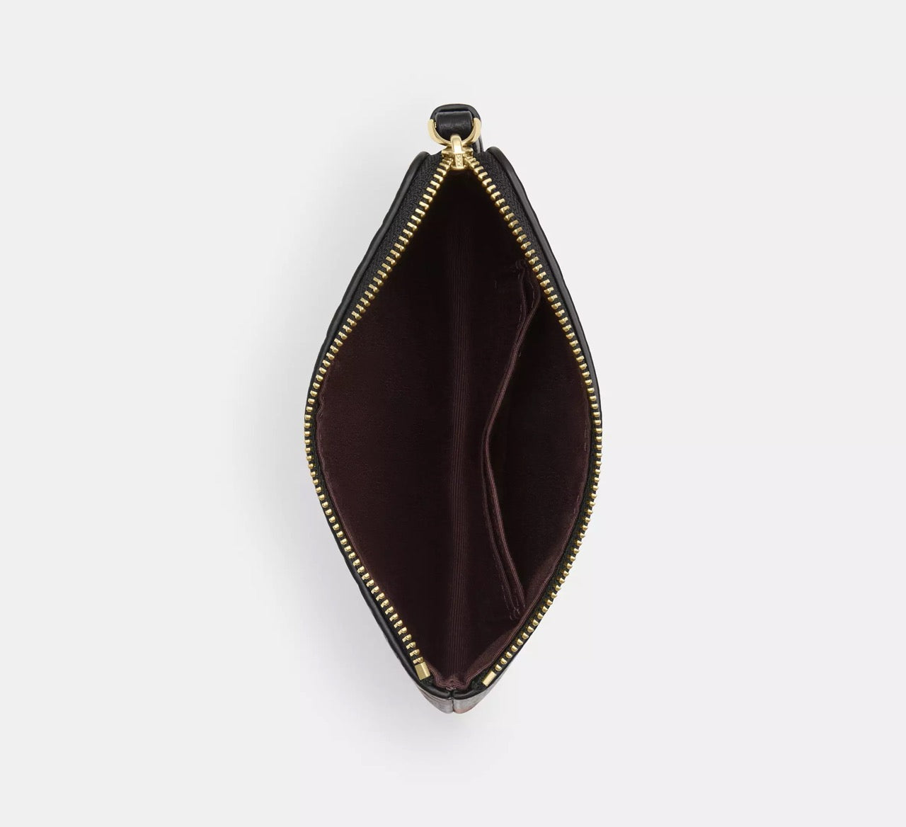 [READY STOCK MY] COACH Corner Zip Wristlet With Floral Print in Black/Red (CCJ70)