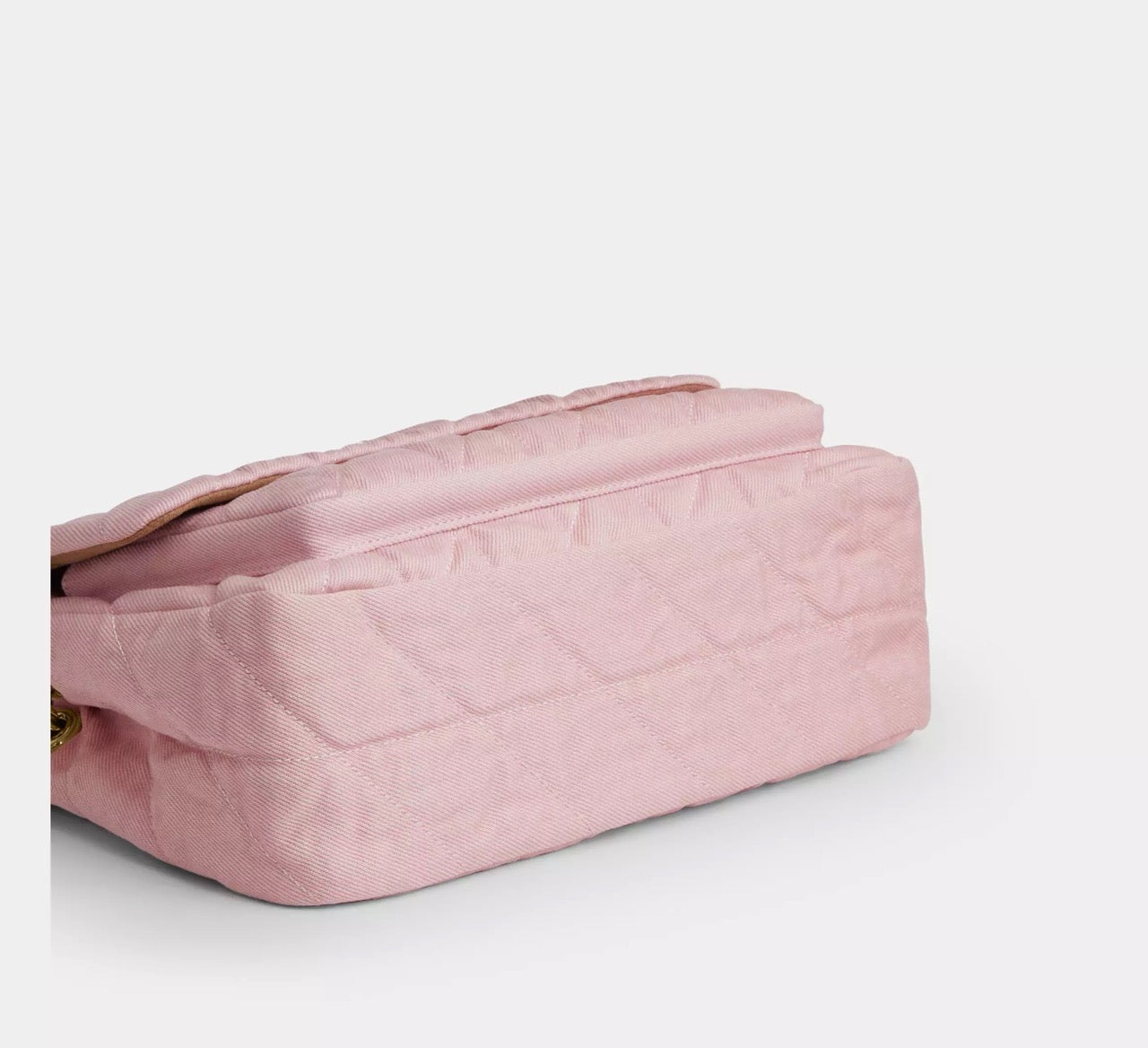 [WEB EXCLUSIVE][READY STOCK MY] COACH Elodie Crossbody Bag In Loved Denim With Quilting In Light Pink (CER78)