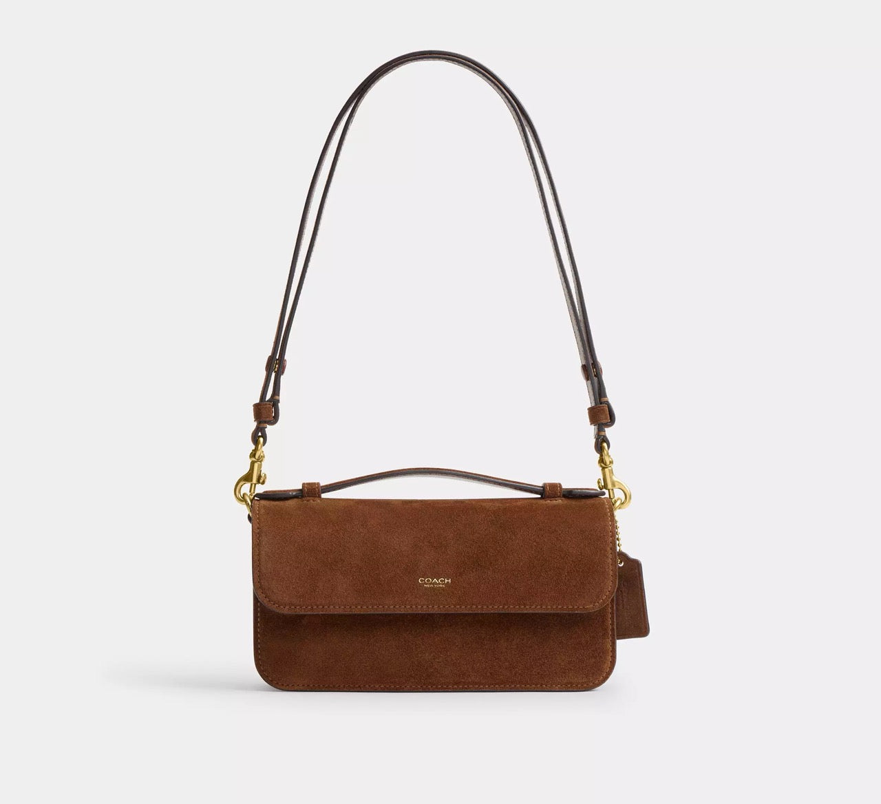 [READY STOCK MY] Coach Elora Top Handle Crossbody Bag in Warm Brown (CCY31)