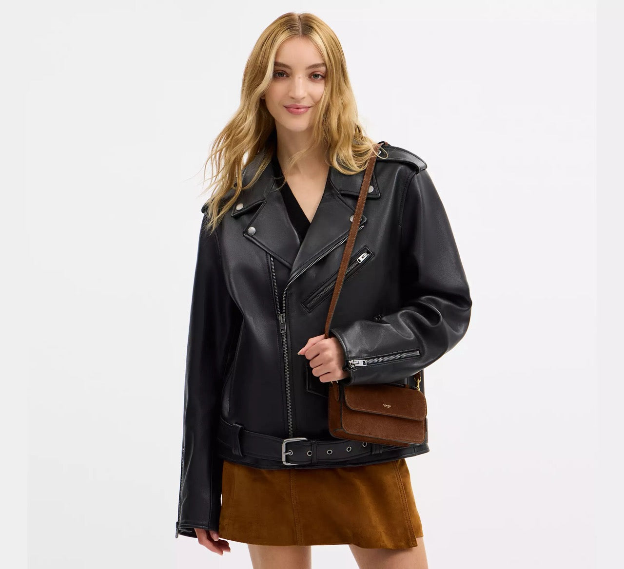 [READY STOCK MY] Coach Elora Top Handle Crossbody Bag in Warm Brown (CCY31)
