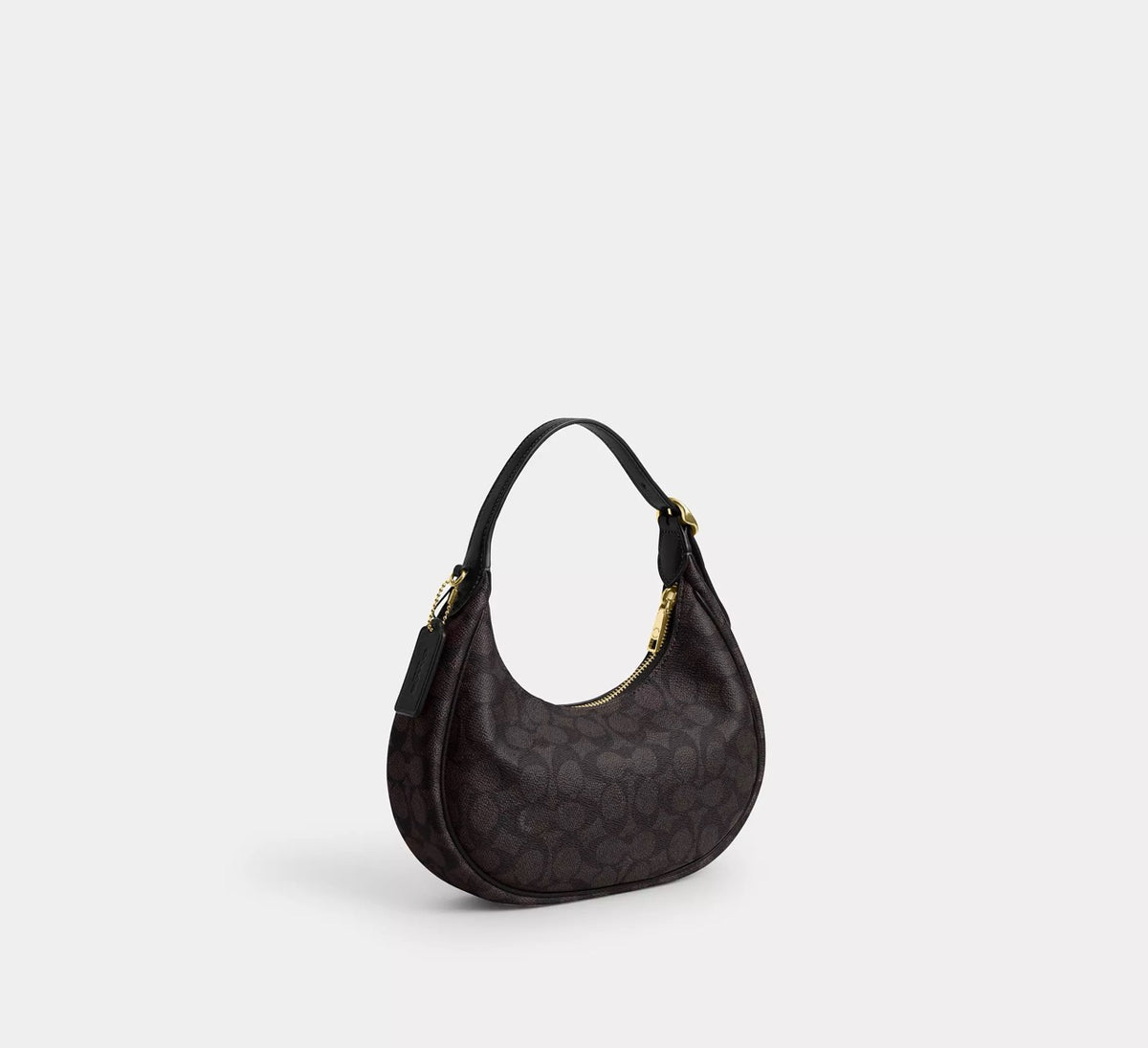 [WEB EXCLUSIVE][READY STOCK MY] Coach Emily Shoulder Bag In Signature Canvas in Walnut/Black (CDX17)