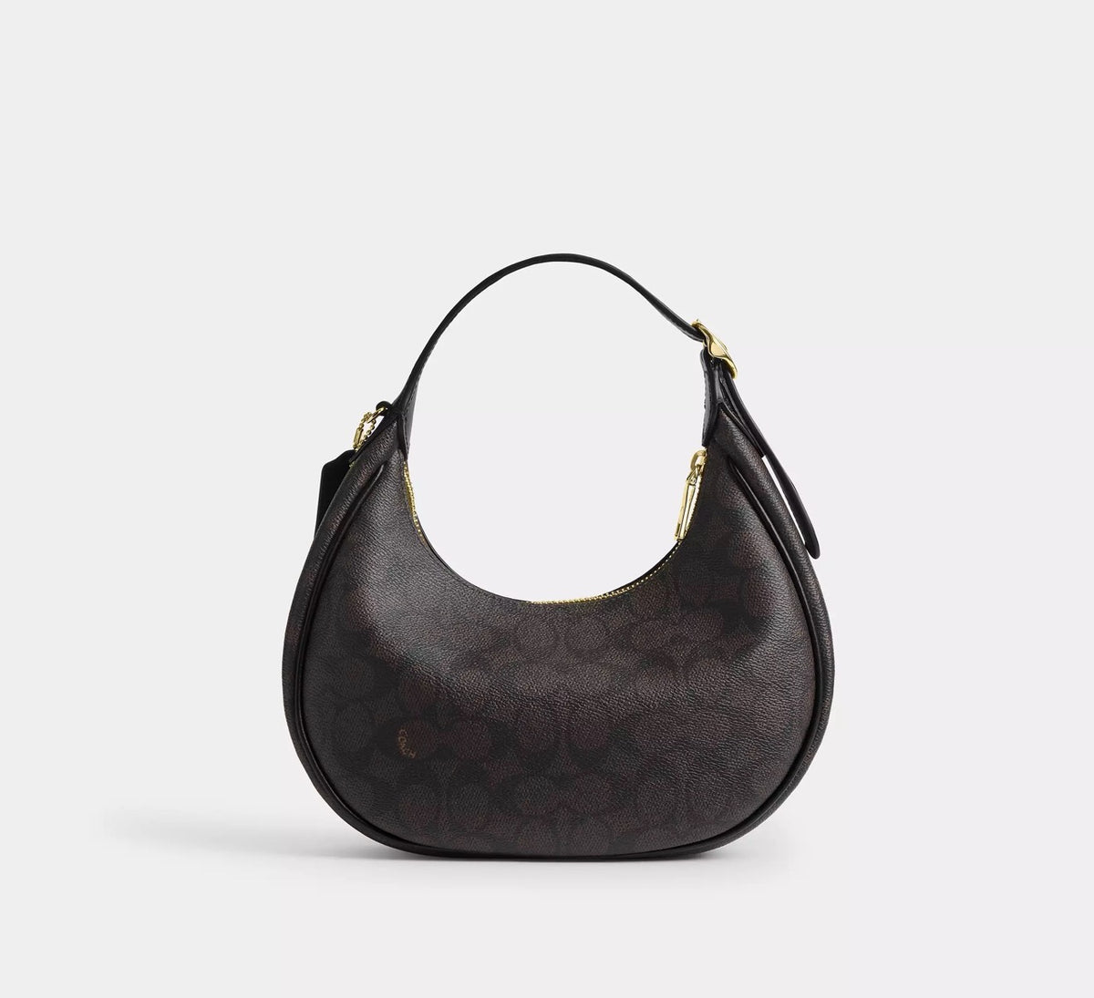 [WEB EXCLUSIVE][READY STOCK MY] Coach Emily Shoulder Bag In Signature Canvas in Walnut/Black (CDX17)