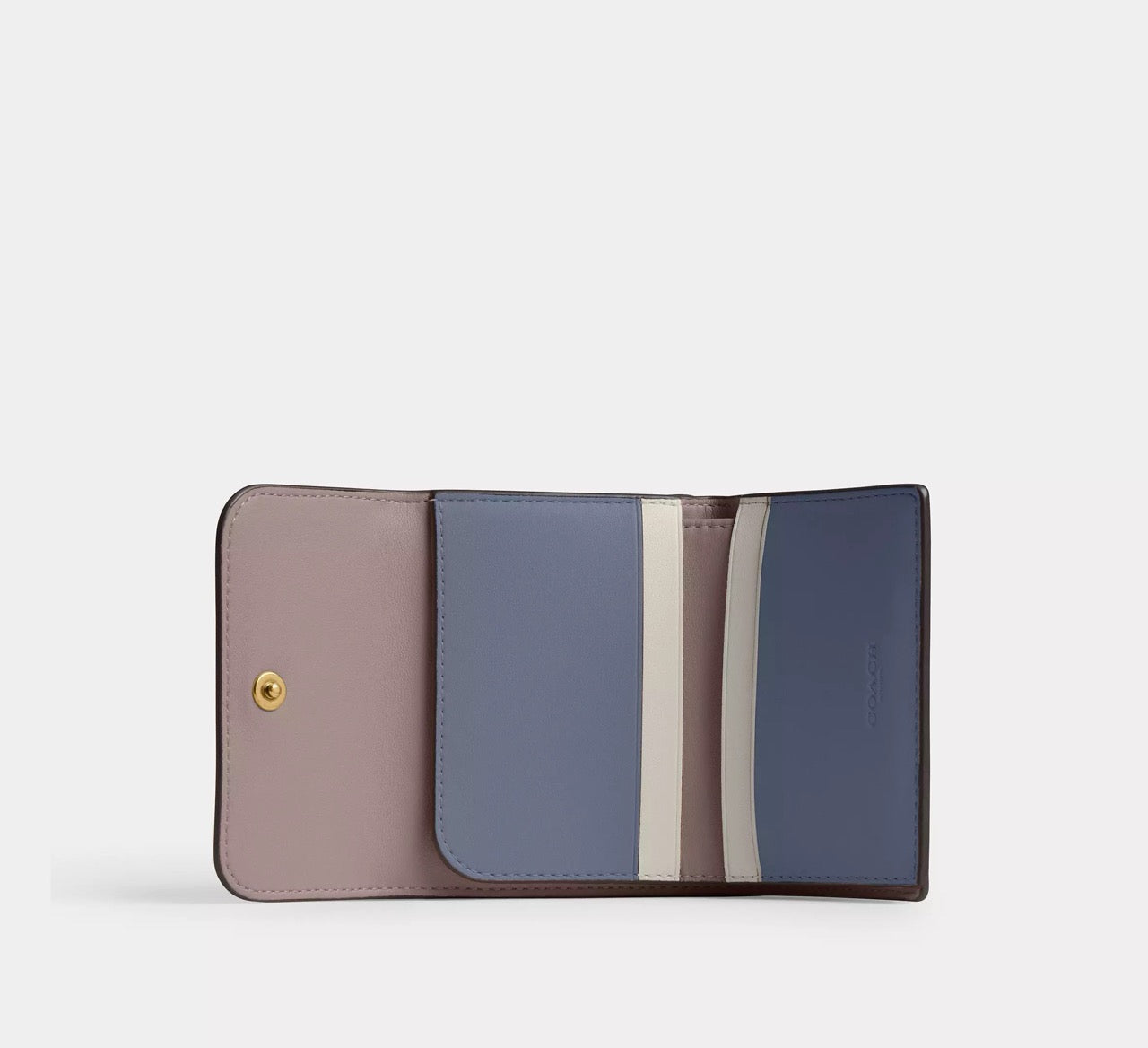 [READY STOCK MY] Coach Essential Card Holder Wallet In Colorblock in Ash Multi (CBF60)
