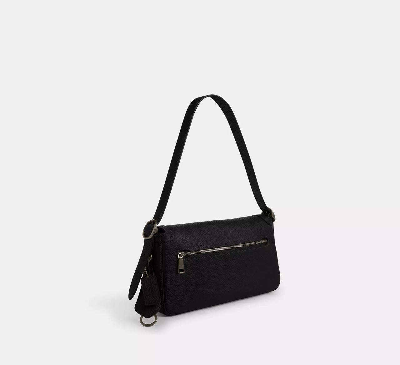 [READY STOCK MY] COACH Etta Small Flap Shoulder Bag Black (CCV64)