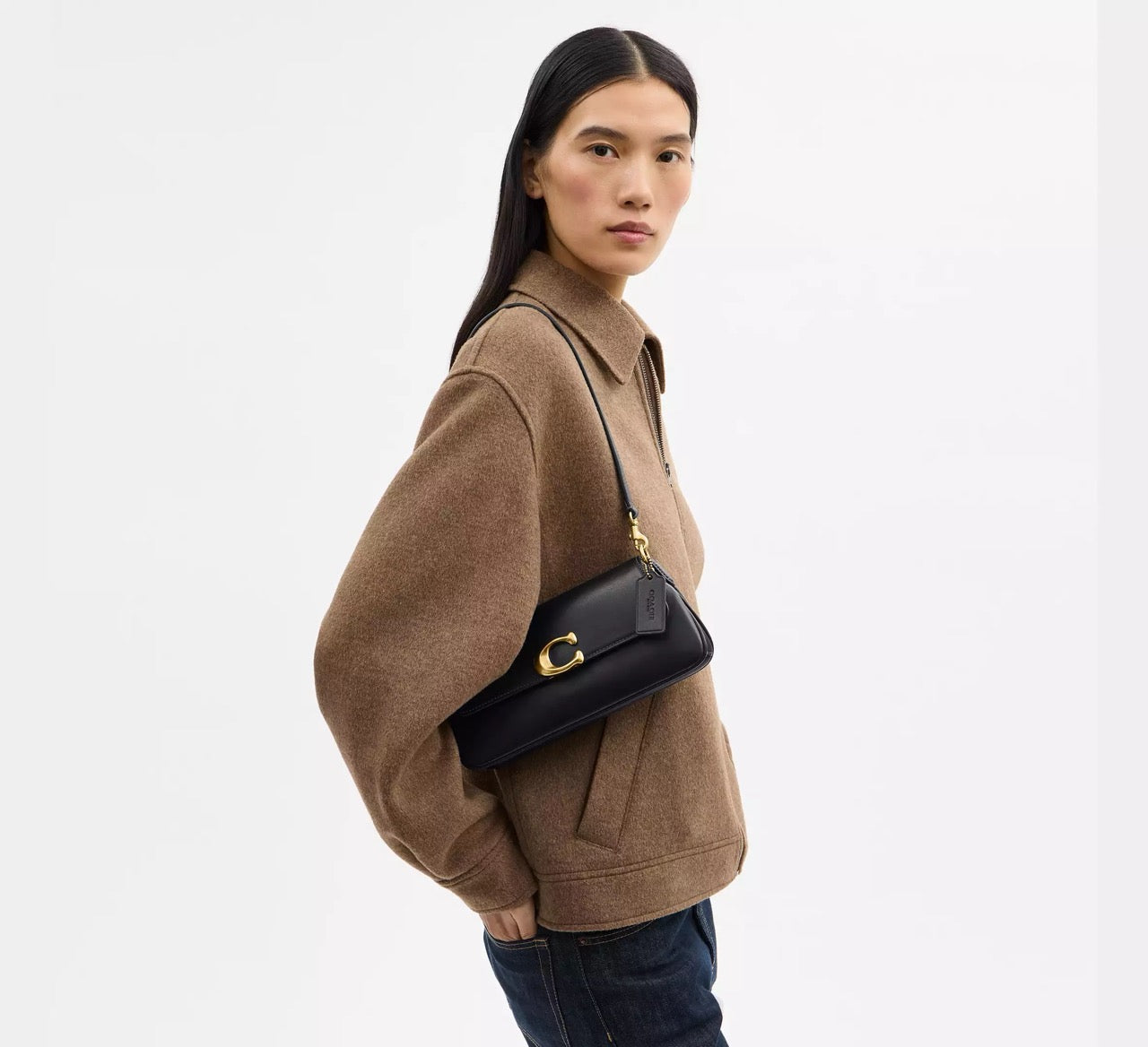 [INCOMING ETA 30 DAYS] COACH Jet Shoulder Bag in Black (CAM16)