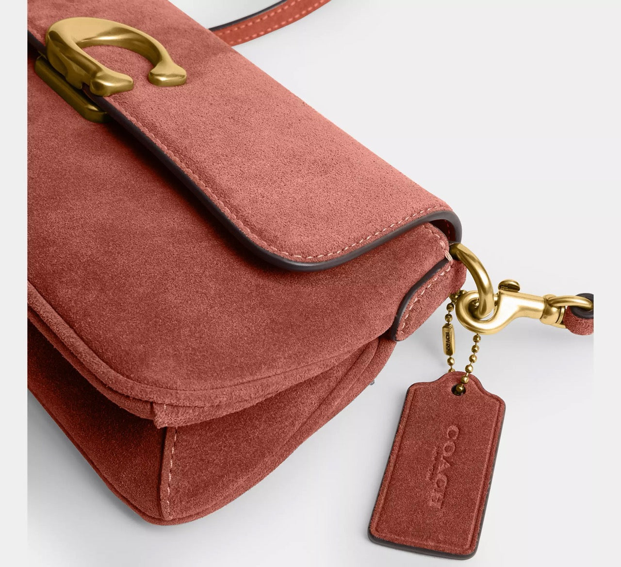 [READY STOCK MY] Coach Jet Shoulder Bag in Clay (CDZ74)