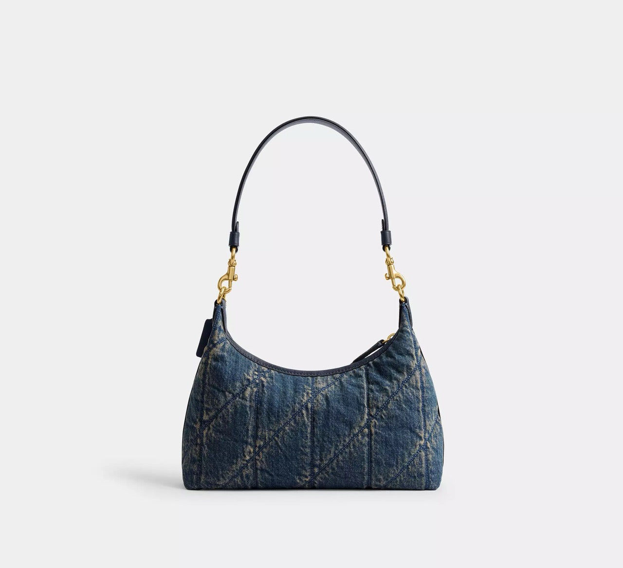 [INCOMING ETA 30 DAYS] Coach Juliet Shoulder Bag 25 In Regenerative Cotton Denim With Quilting in Dark Indigo (CDZ67)